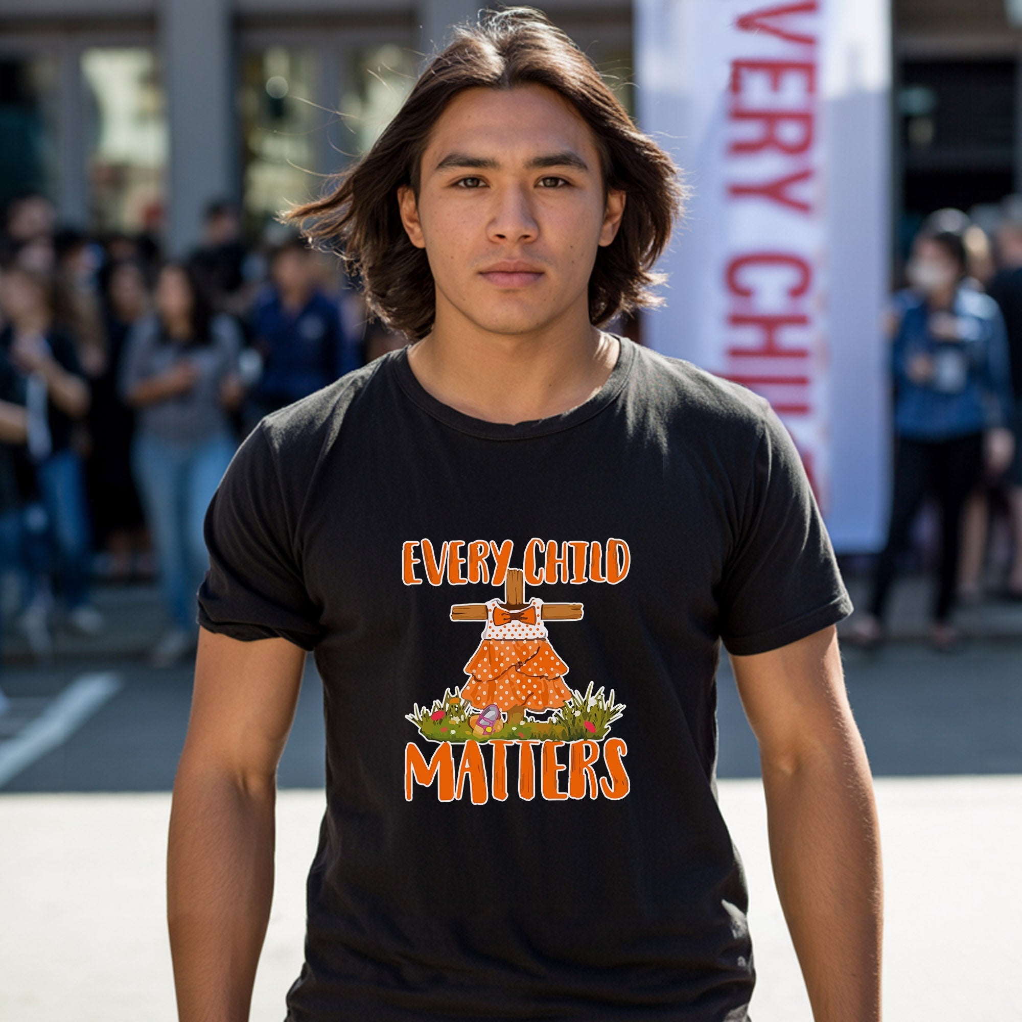Every Child Matters Pine Tree Orange Unisex T-Shirt/Hoodie/Sweatshirt 048