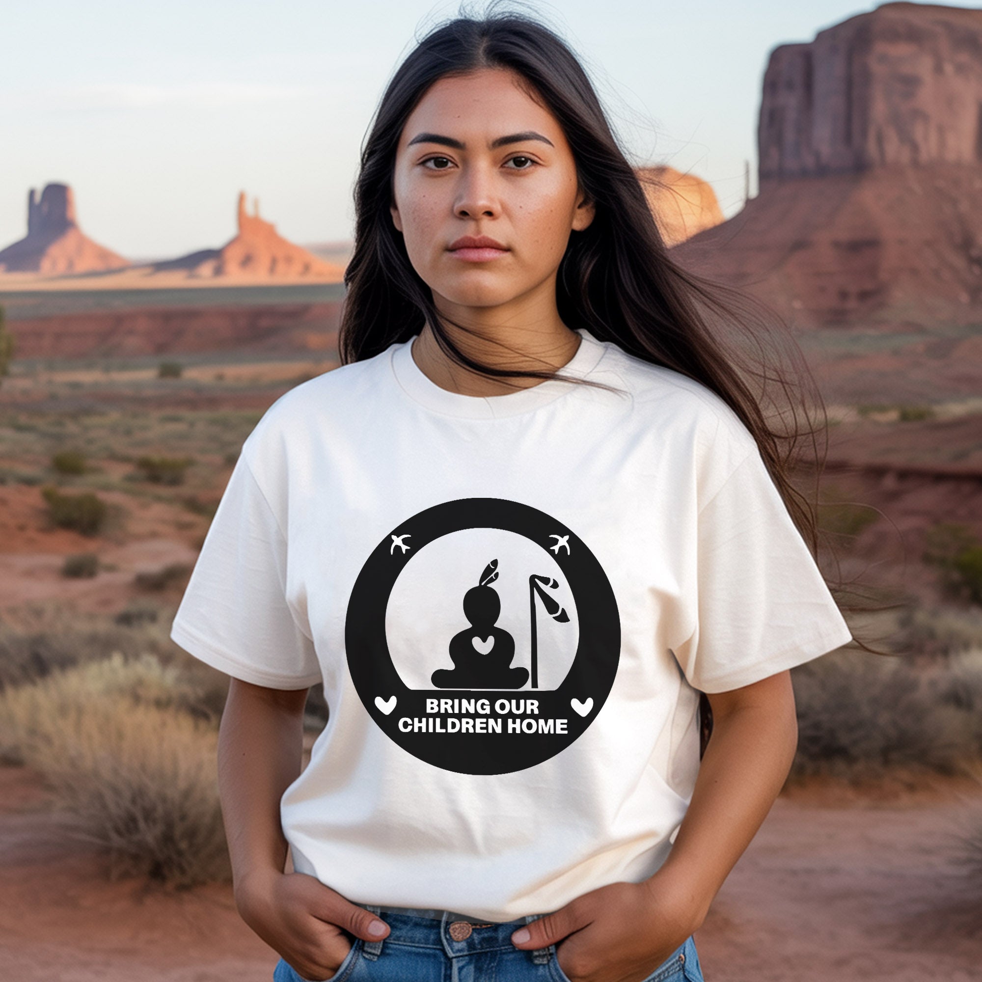 Every Child Matters Bring Our Children Home Circle Unisex T-Shirt/Hoodie/Sweatsh 050