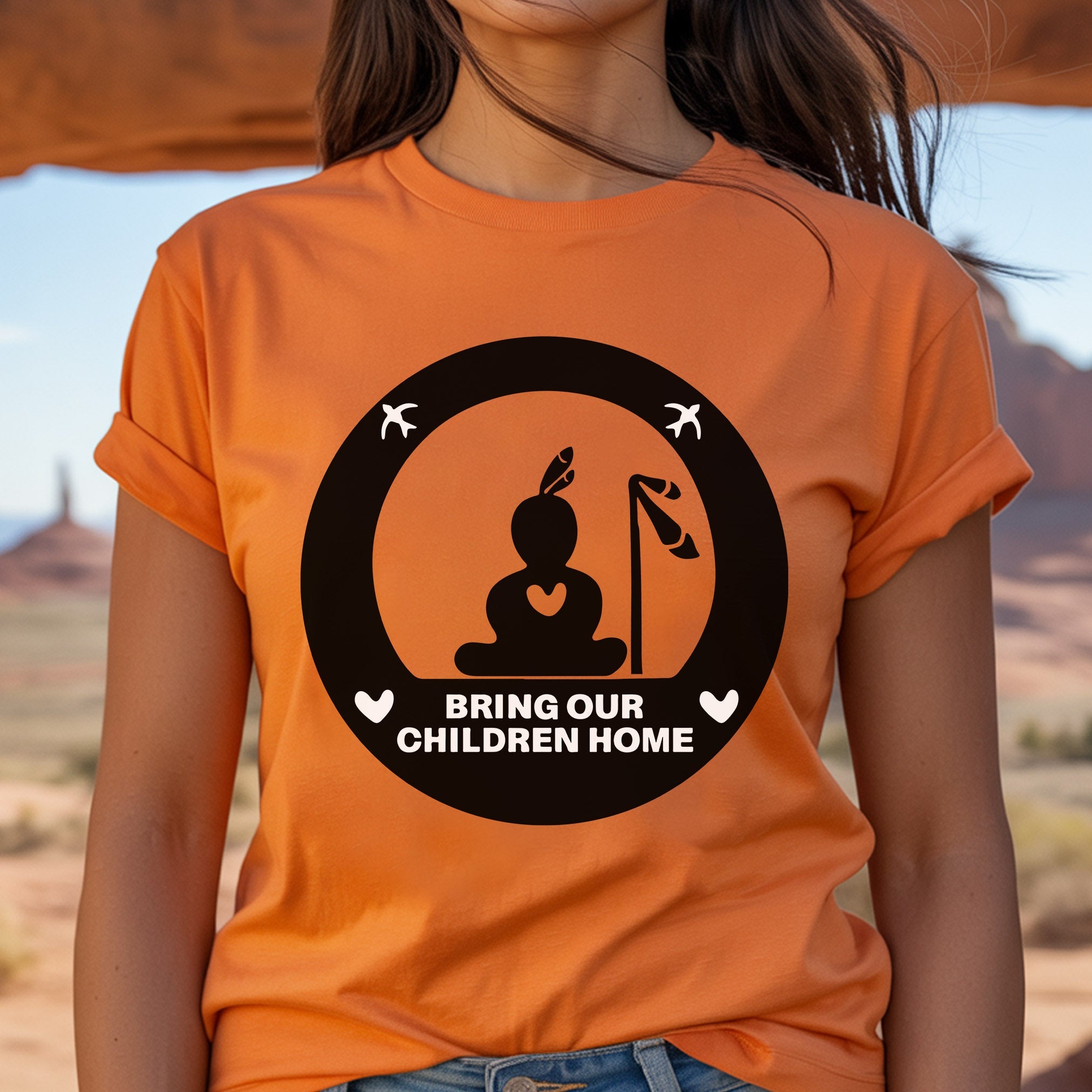 Every Child Matters Bring Our Children Home Circle Unisex T-Shirt/Hoodie/Sweatsh 050