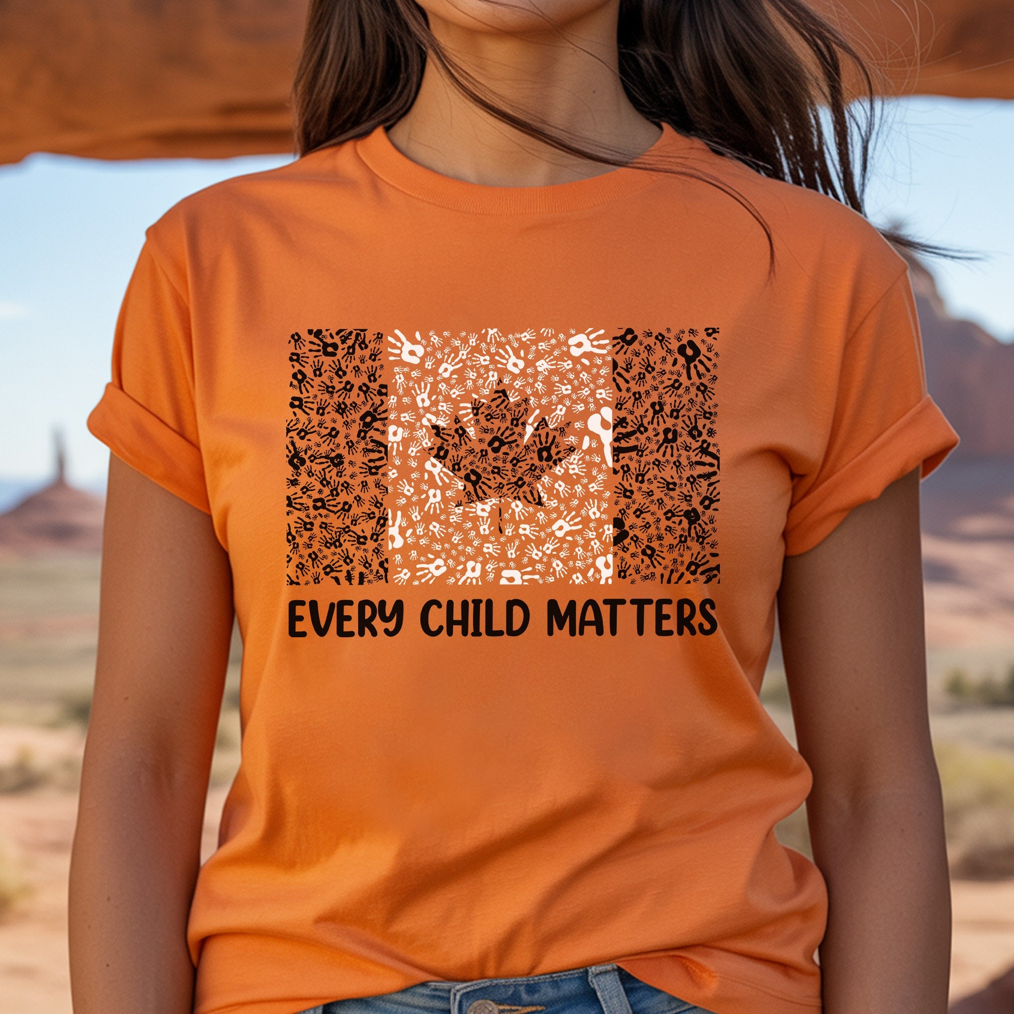 Every Child Matters Canada Flag For Orange Day Unisex T-Shirt/Hoodie/Sweatshirt 051