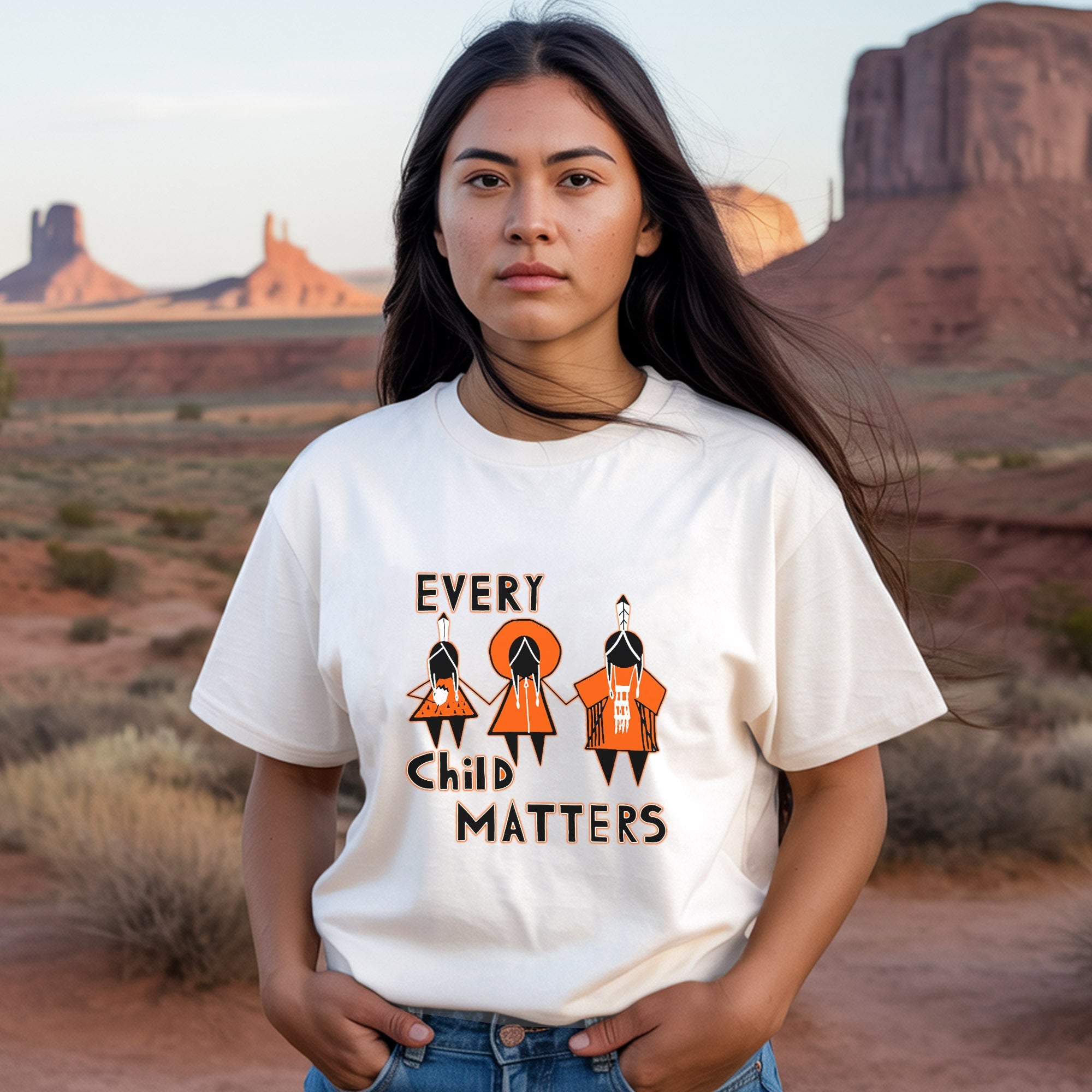 Every Child Matters Three Children Together Unisex T-Shirt/Hoodie/Sweatshirt 054