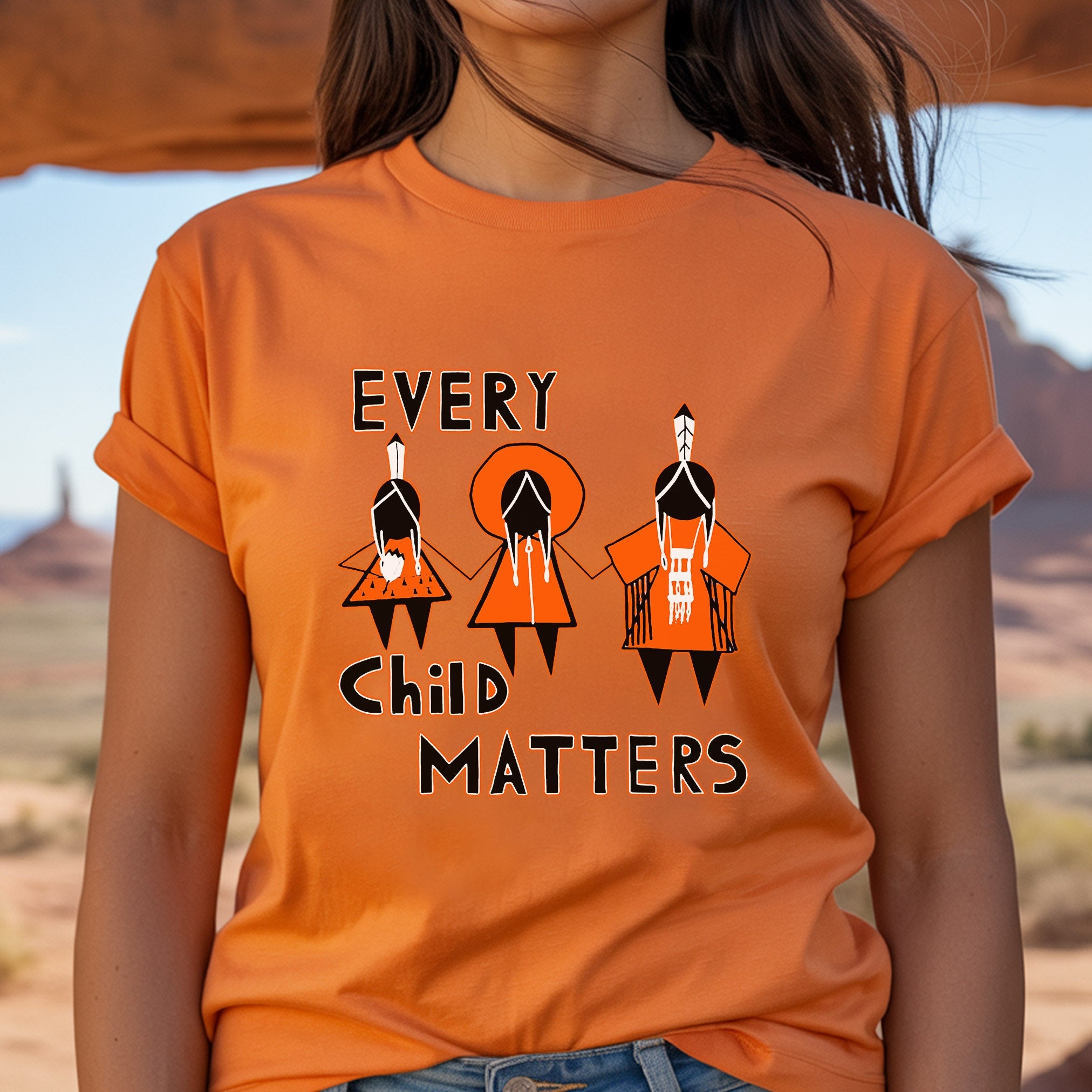 Every Child Matters Three Children Together Unisex T-Shirt/Hoodie/Sweatshirt 054