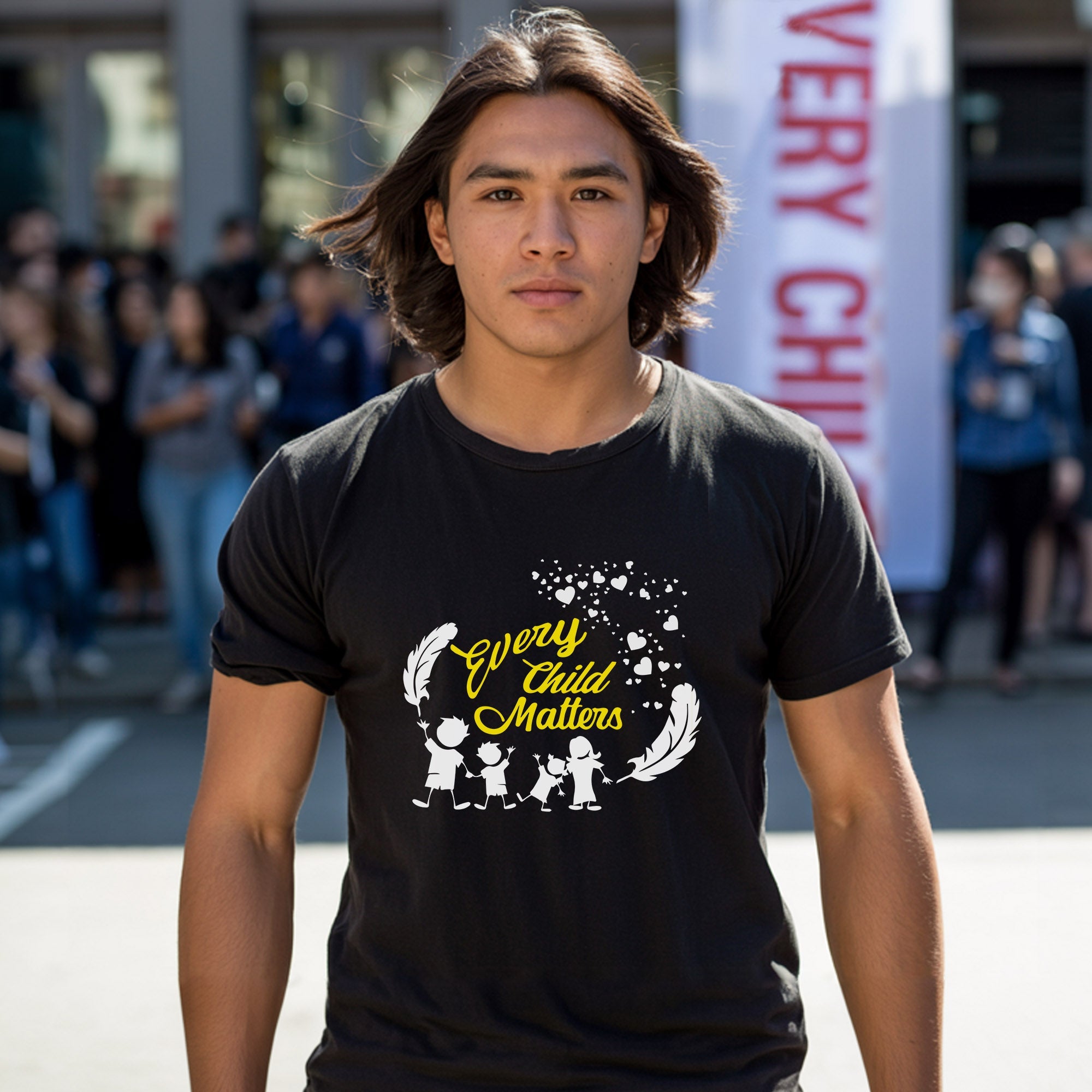 Every Child Matters Children Together Feather Unisex T-Shirt/Hoodie/Sweatshirt 069