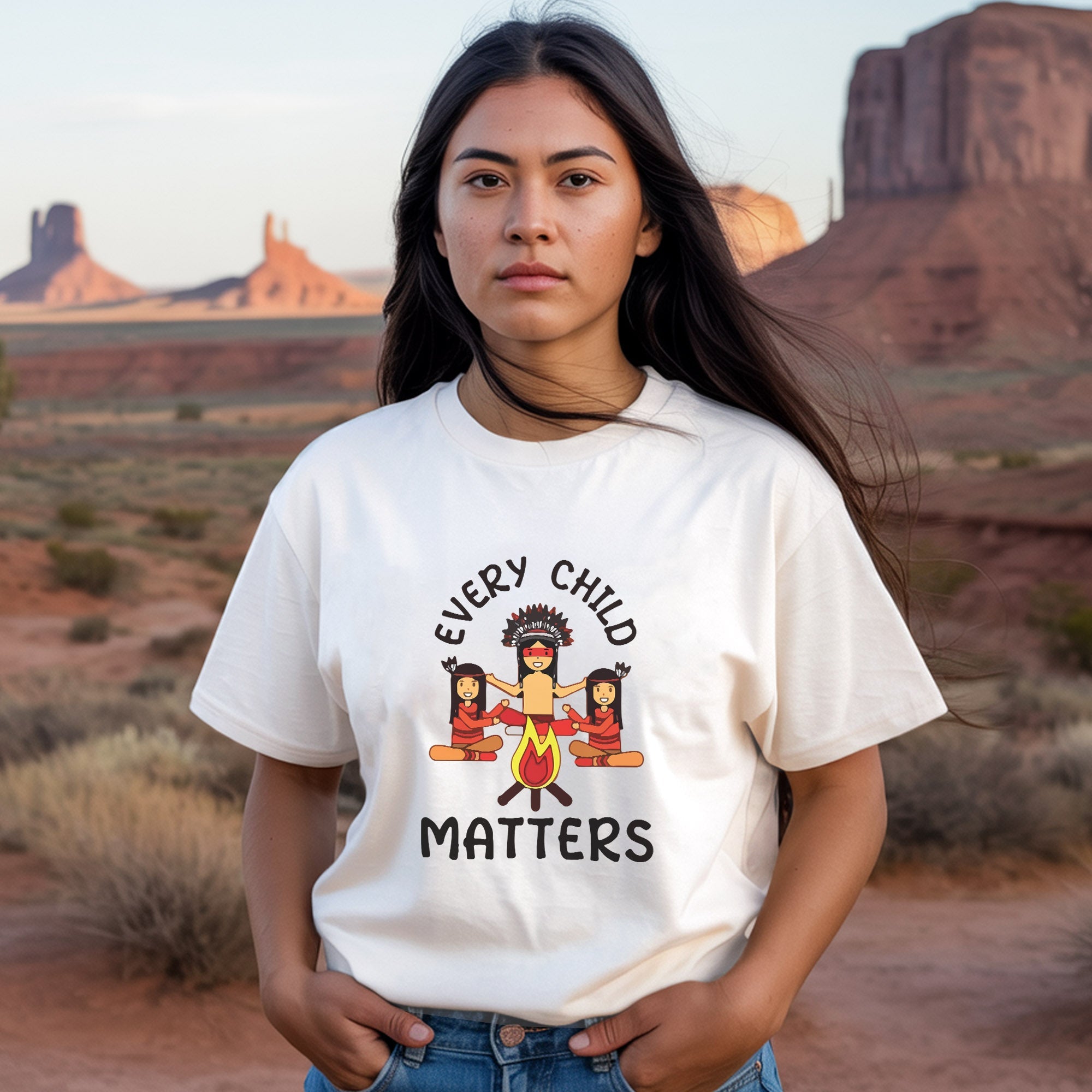Every Child Matters Indigenous Awareness Children Together T-Shirt/Hoodie/Sweatshirt 070