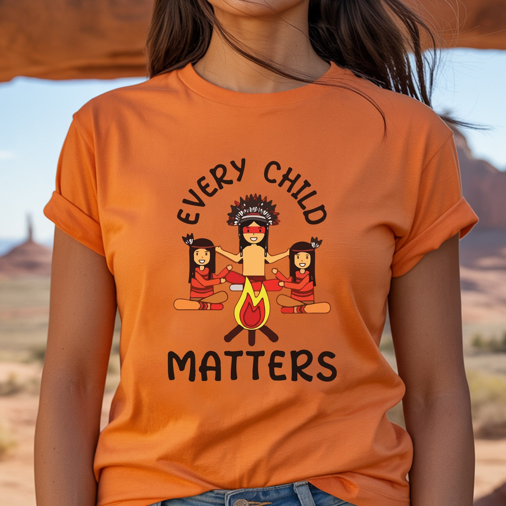 Every Child Matters Indigenous Awareness Children Together T-Shirt/Hoodie/Sweatshirt 070