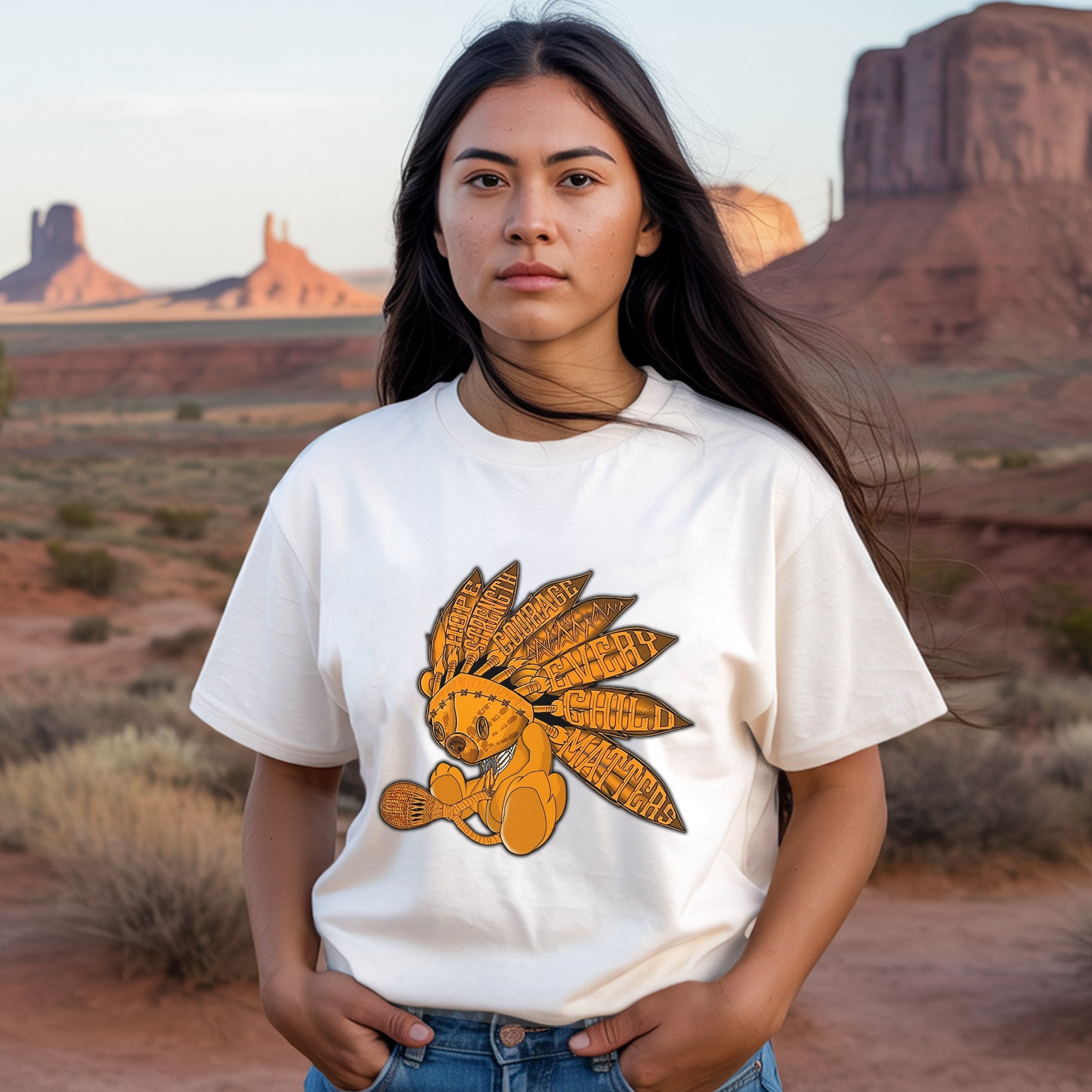 Every Child Matters Feather Indigenous Unisex T-Shirt/Hoodie/Sweatshirt 073