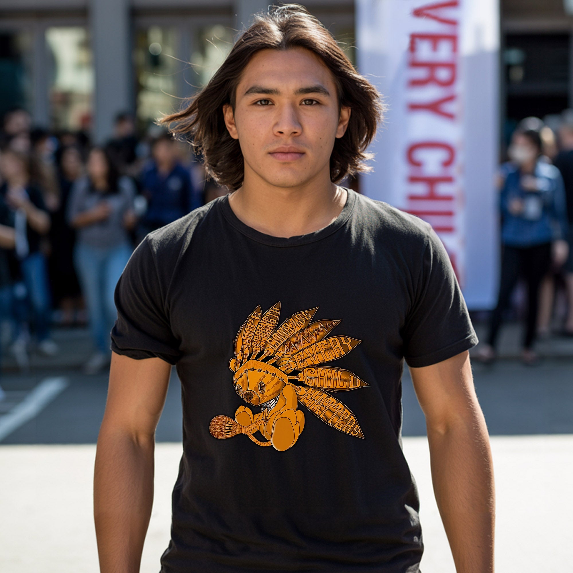 Every Child Matters Feather Indigenous Unisex T-Shirt/Hoodie/Sweatshirt 073