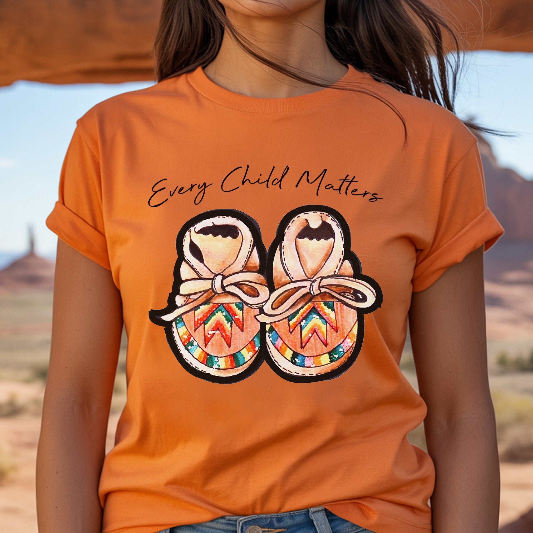 Every Child Matters Shoes Indigenous Unisex T-Shirt/Hoodie/Sweatshirt 074