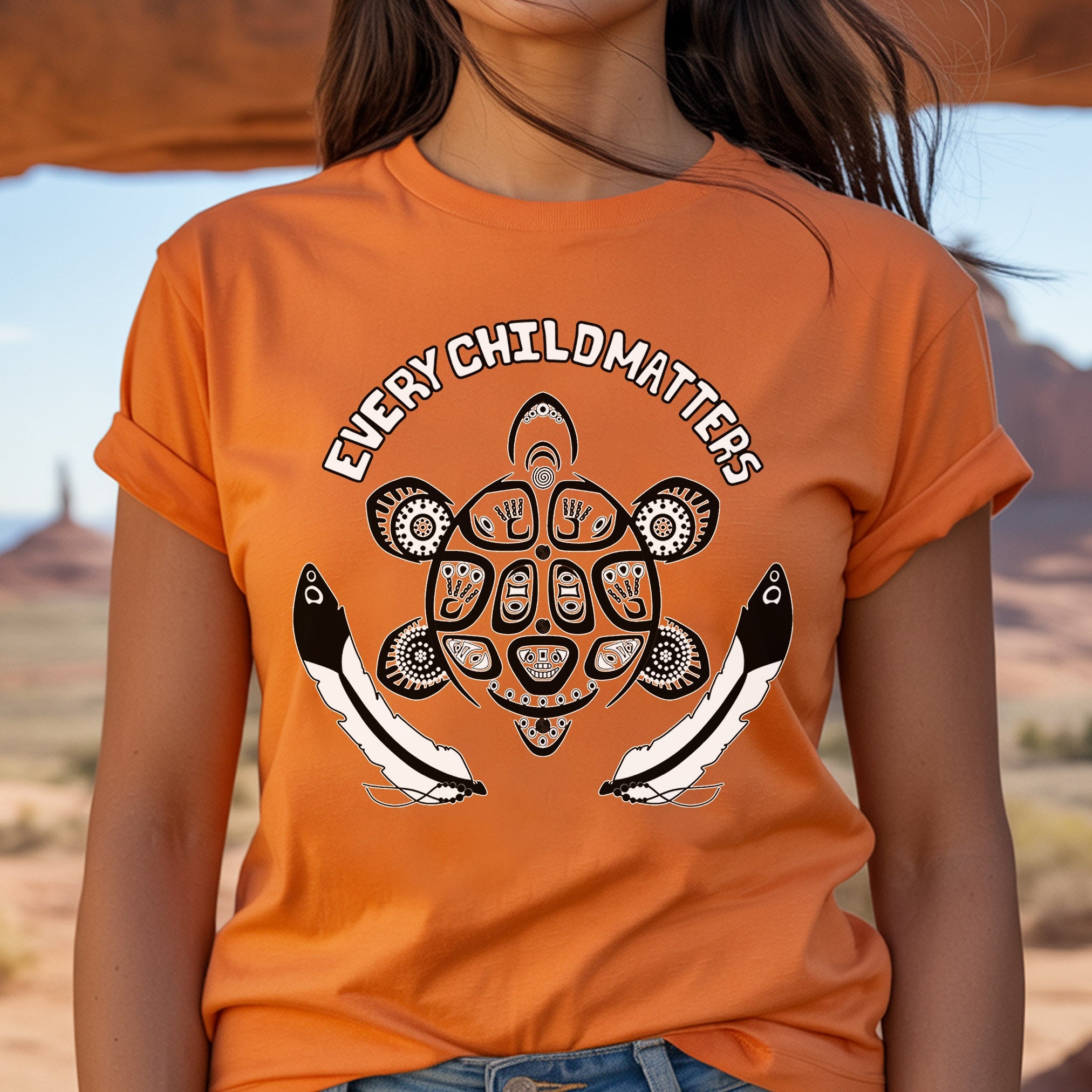 Every Child Matters Turtle For Orange Shirt Day Unisex T-Shirt/Hoodie/Sweatshirt 162