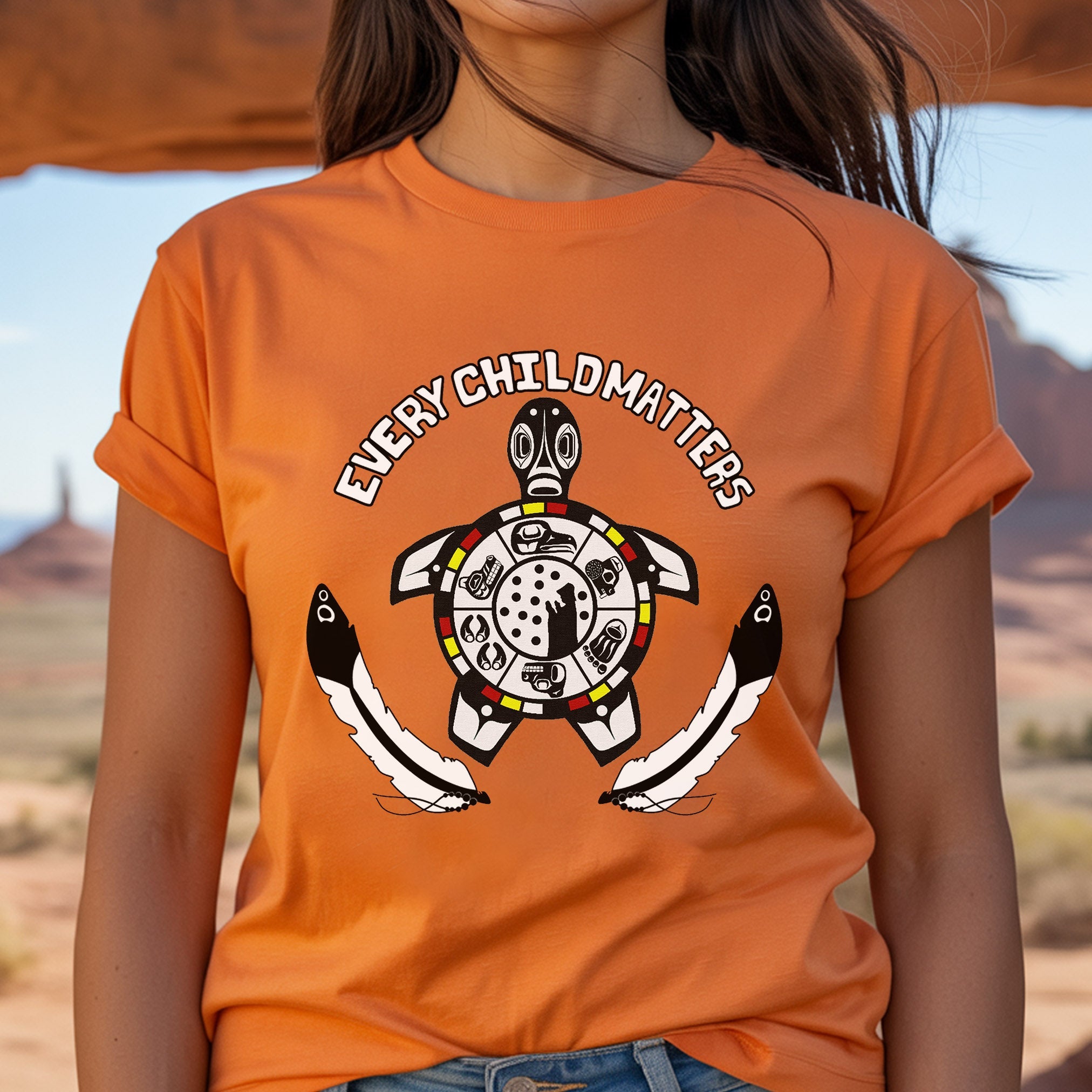 Every Child Matters Healing Circle Turtle Unisex T-Shirt/Hoodie/Sweatshirt 163