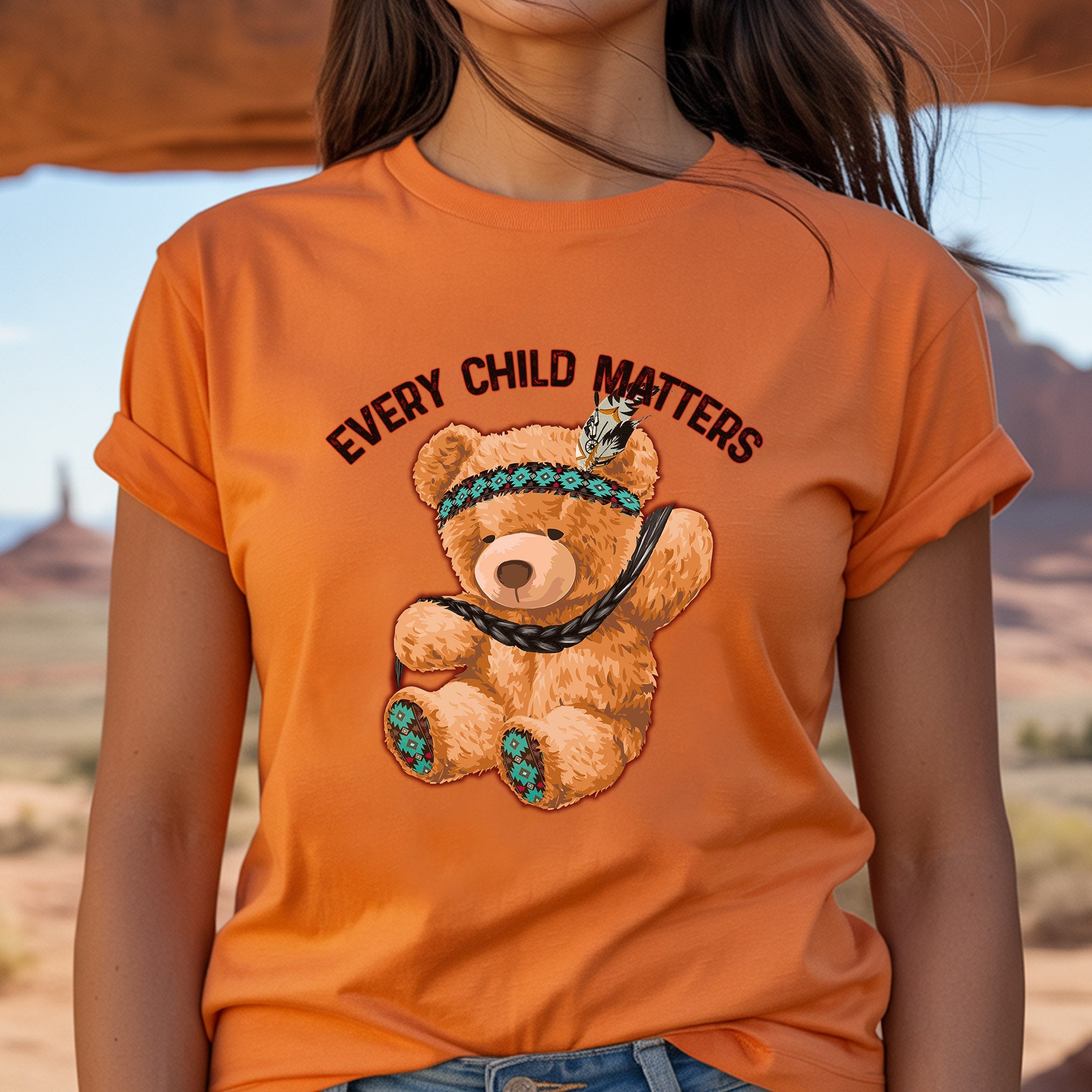 Every Child Matters Baby Bear Native American Unisex T-Shirt/Hoodie/Sweatshirt 169