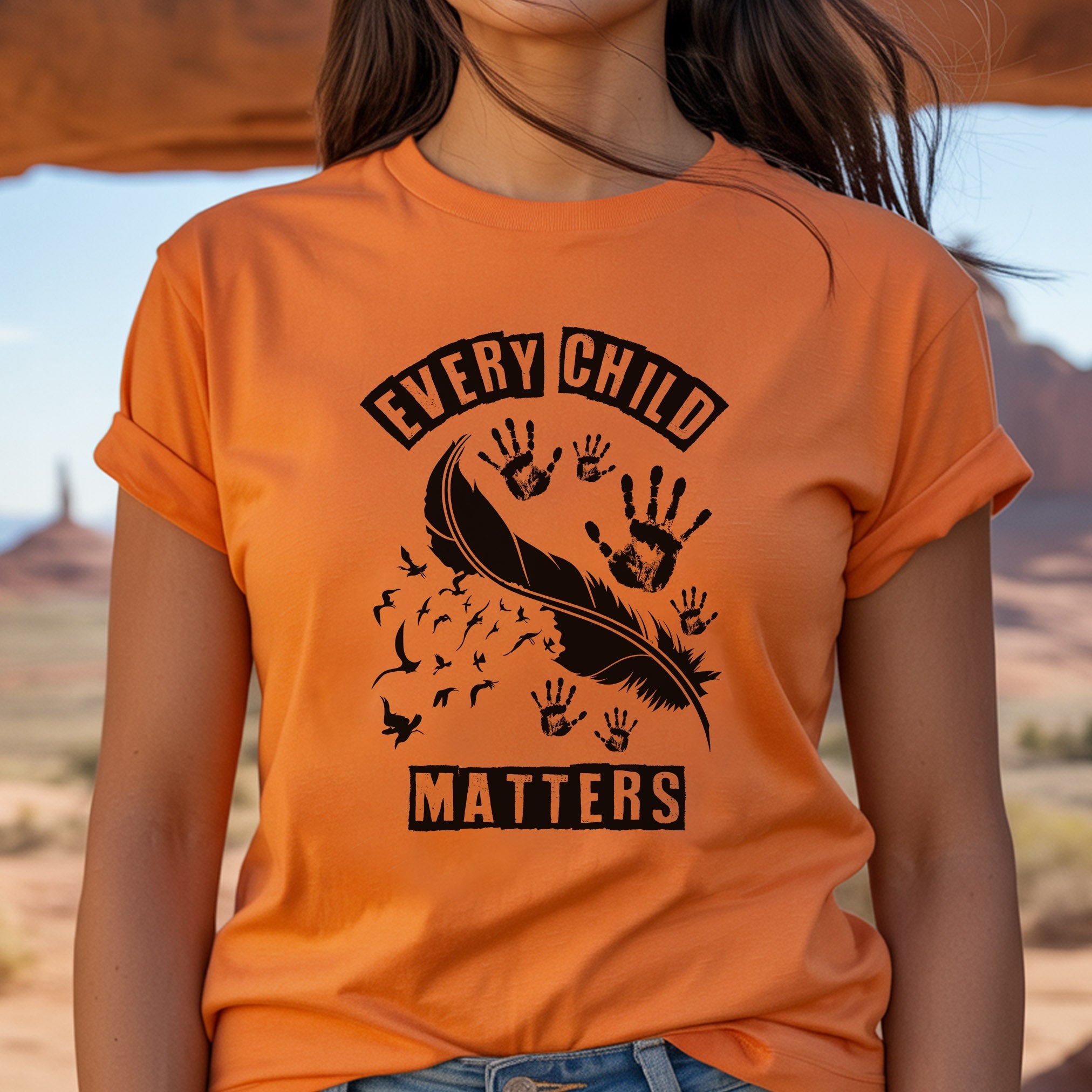 Every Child Matters Native Leather And Imprint Native American Unisex T-Shirt/Hoodie/Sweatshirt 170