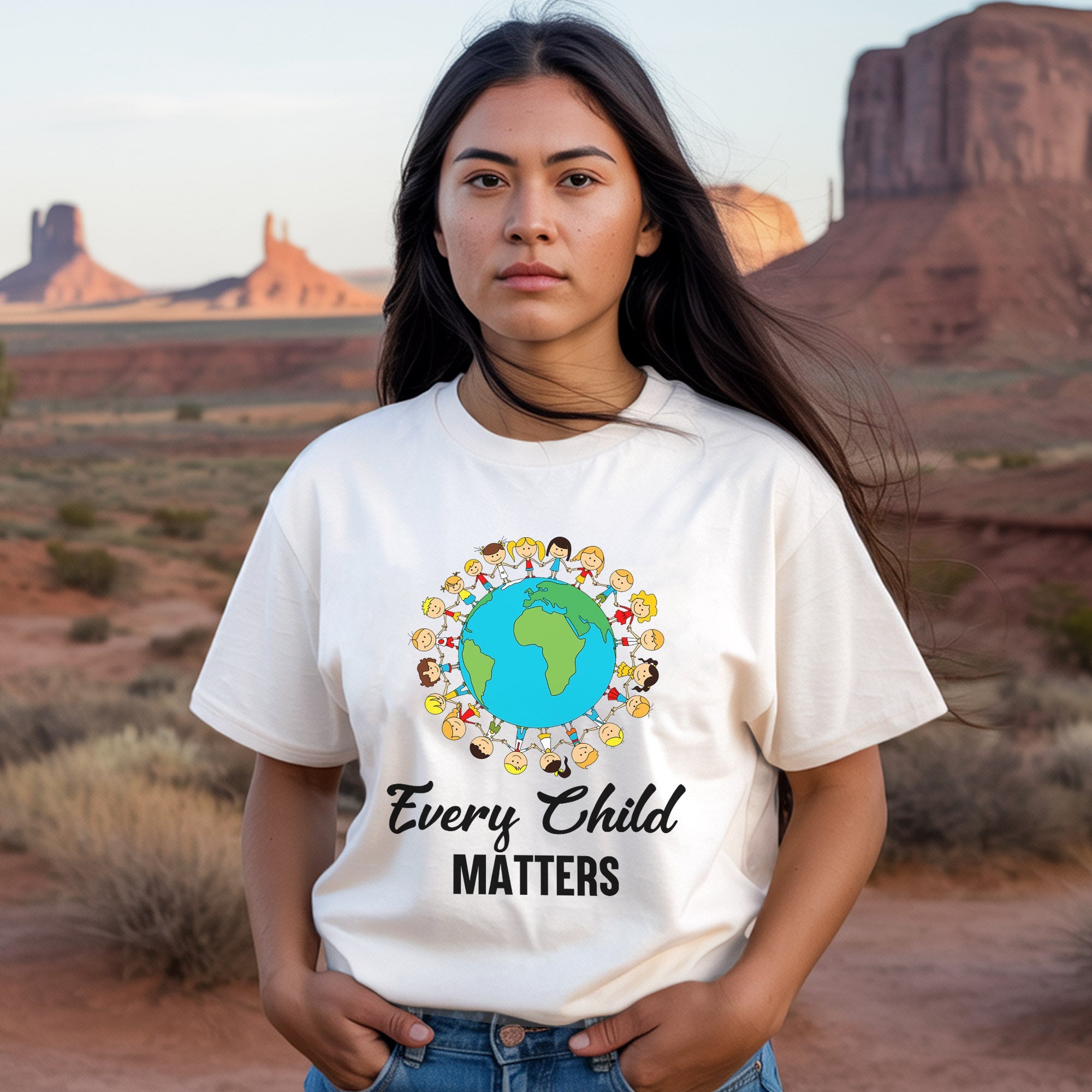 Every Child Matters Best Friends Native American Unisex T-Shirt/Hoodie/Sweatshirt 179