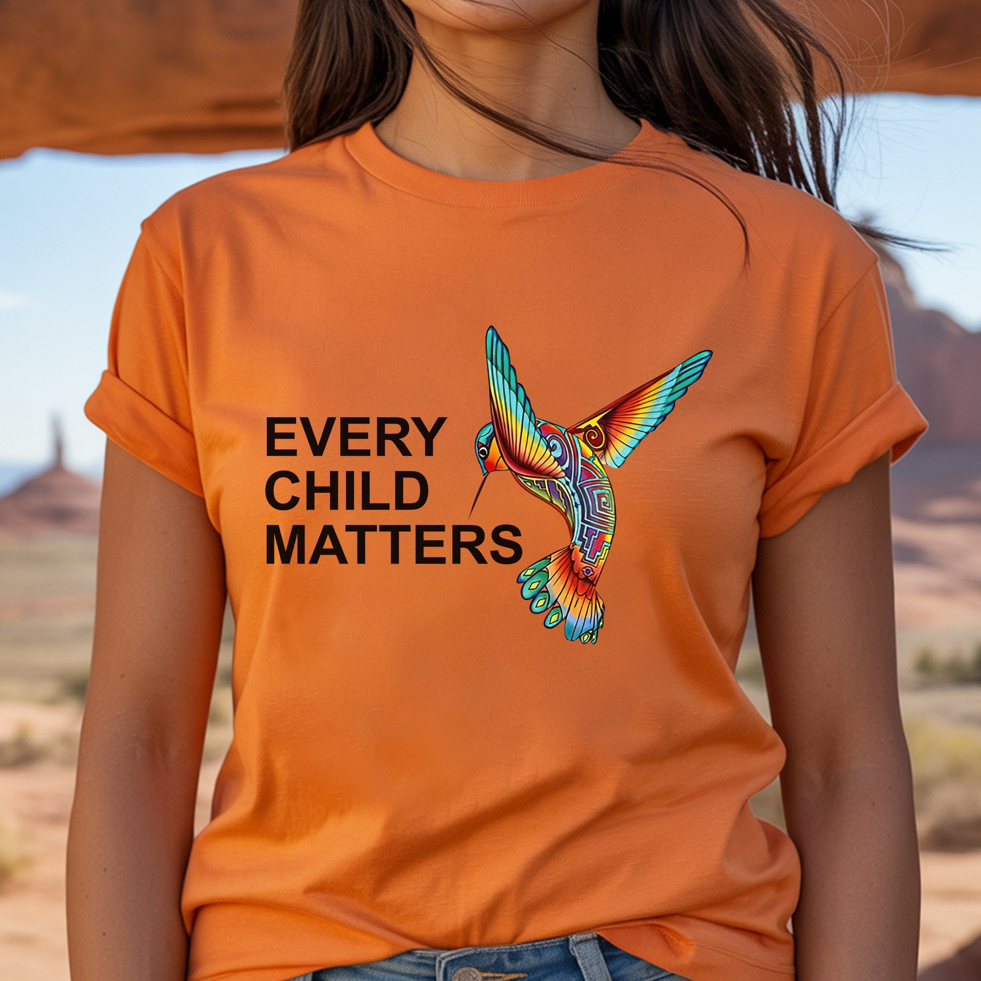 Every Child Matters Hummingbird Serenity Native American Unisex T-Shirt/Hoodie/Sweatshirt 180