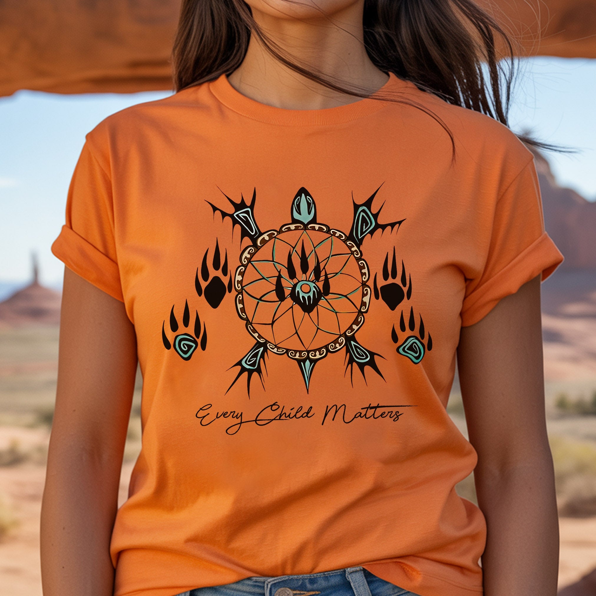Every Child Matters Native Turtle Trails Native American Unisex T-Shirt/Hoodie/Sweatshirt 183