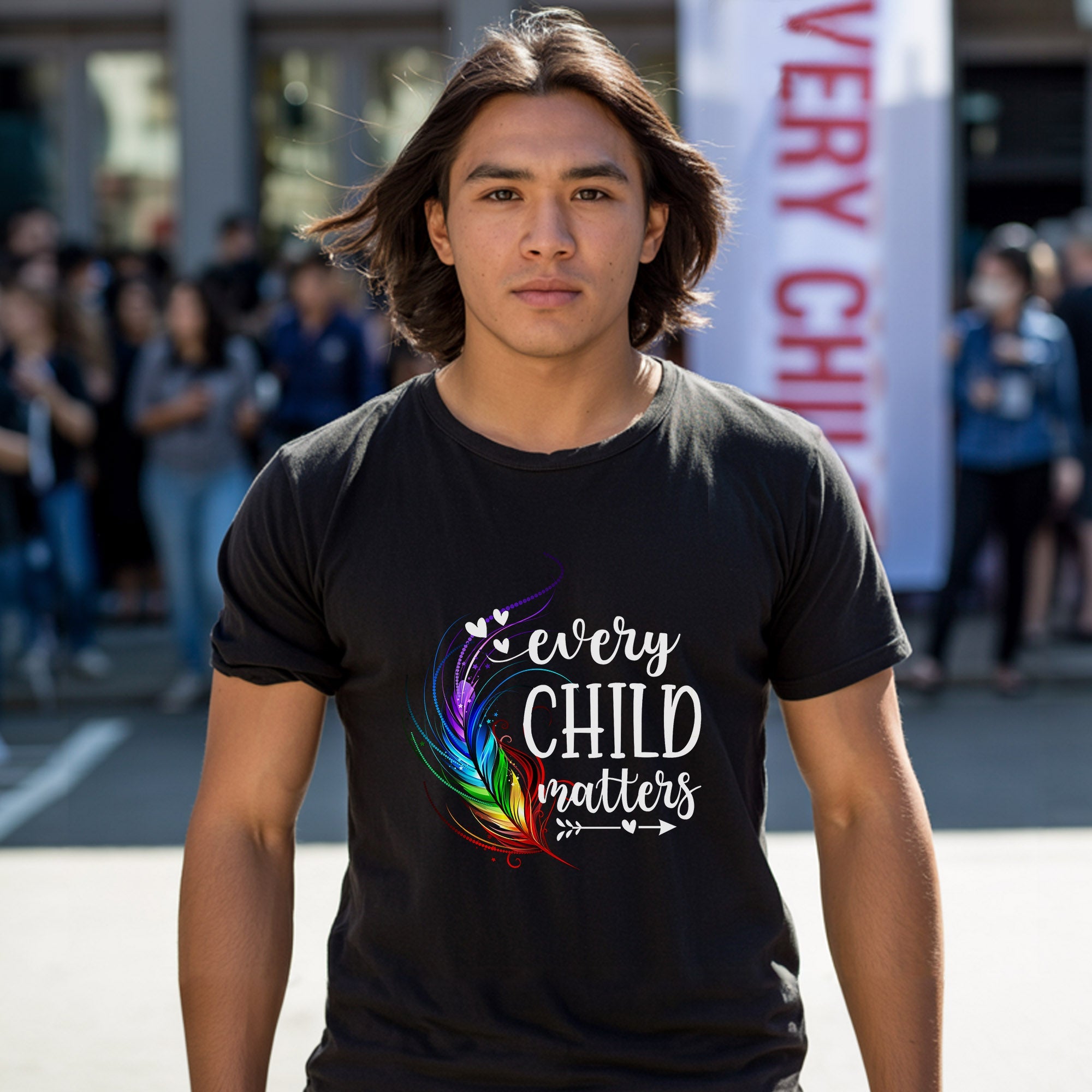 Every Child Matters Native Feathers Native American Unisex T-Shirt/Hoodie/Sweatshirt 186
