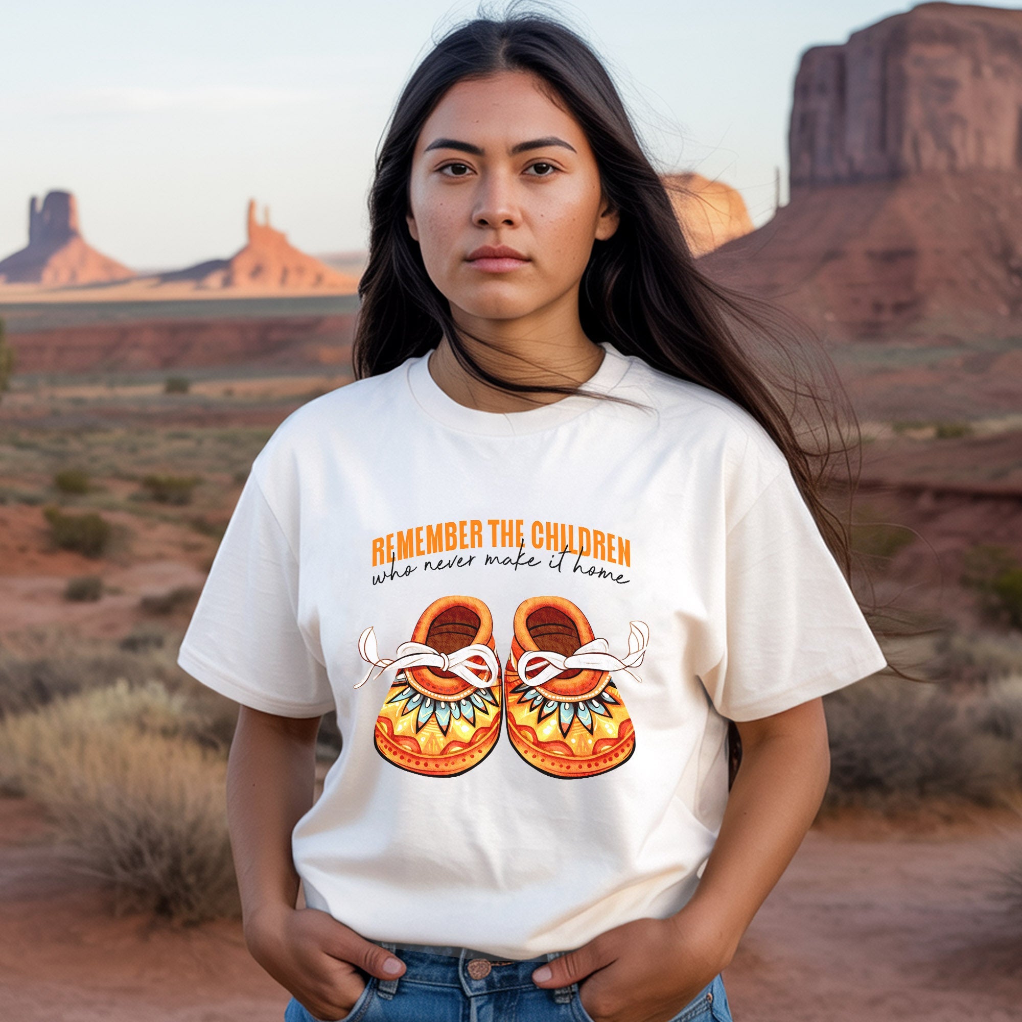 Every Child Matters Shoes Indigenous Orange Shirt Day Unisex T-Shirt/Hoodie/Sweatshirt 198