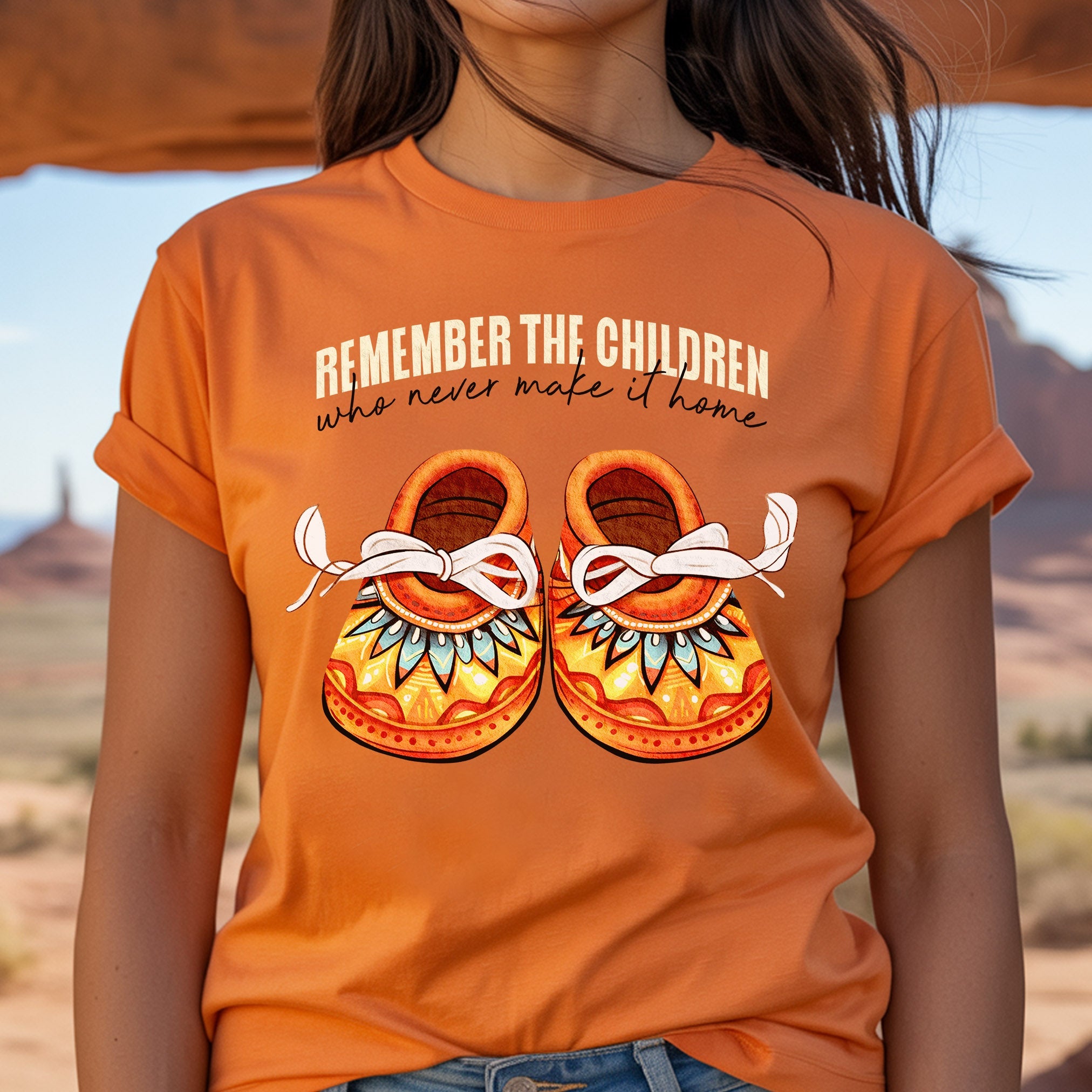 Every Child Matters Shoes Indigenous Orange Shirt Day Unisex T-Shirt/Hoodie/Sweatshirt 198