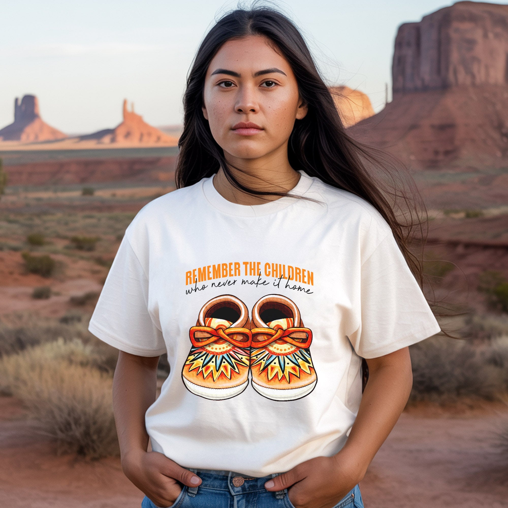 Every Child Matters Shoes Indigenous Orange Shirt Day Unisex T-Shirt/Hoodie/Sweatshirt 199