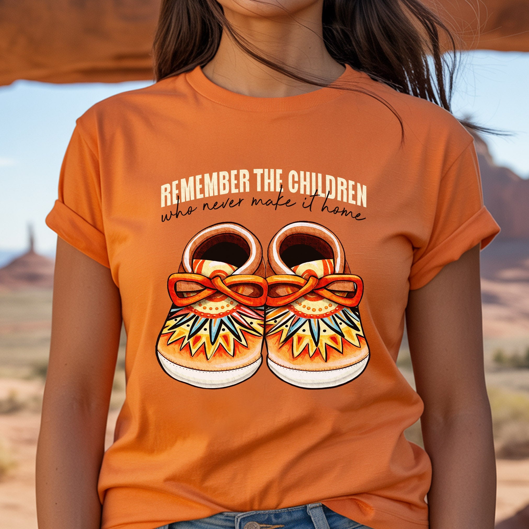 Every Child Matters Shoes Indigenous Orange Shirt Day Unisex T-Shirt/Hoodie/Sweatshirt 199