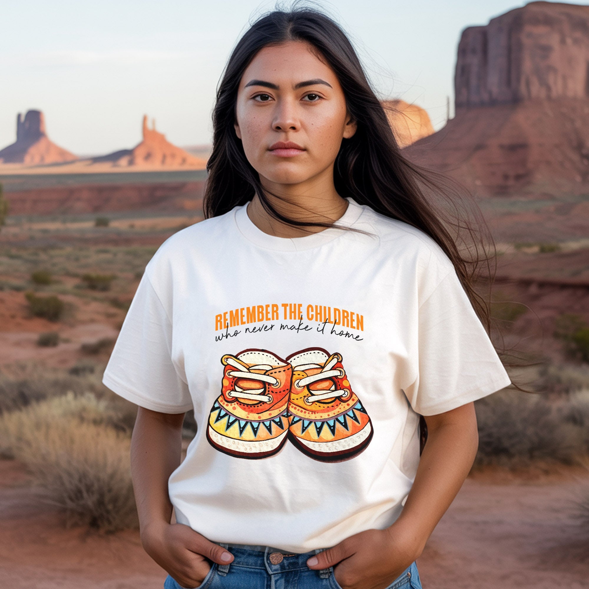 Every Child Matters Remember The Children Orange Shoes Unisex T-Shirt/Hoodie/Sweatshirt 200