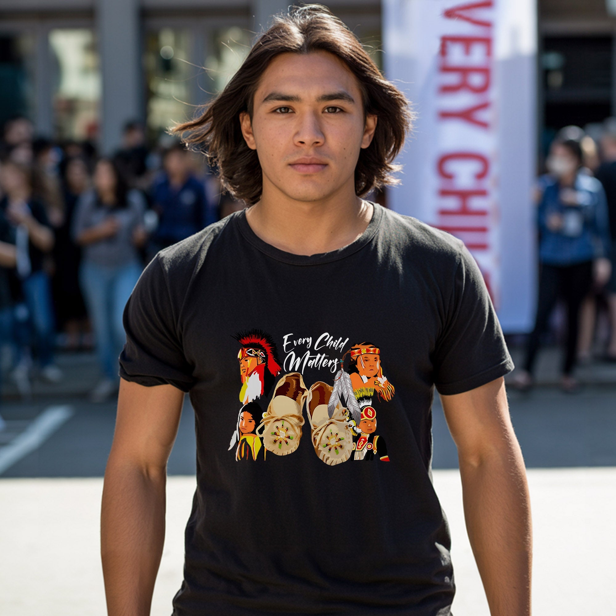 Every Child Matters Indigenous Youth Tribute For Orange Shirt Day Unisex T-Shirt/Hoodie/Sweatshirt 214