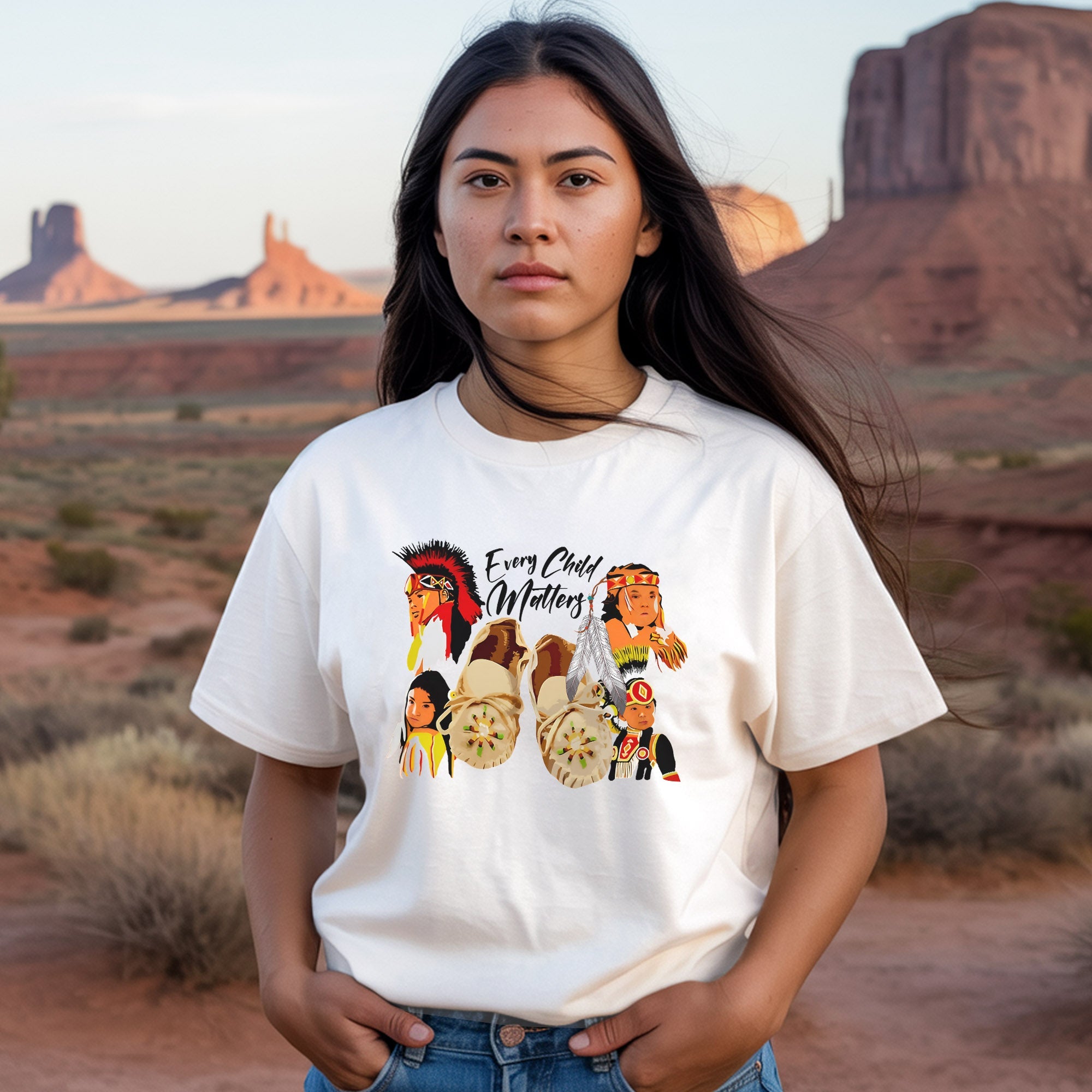 Every Child Matters Indigenous Youth Tribute For Orange Shirt Day Unisex T-Shirt/Hoodie/Sweatshirt 214
