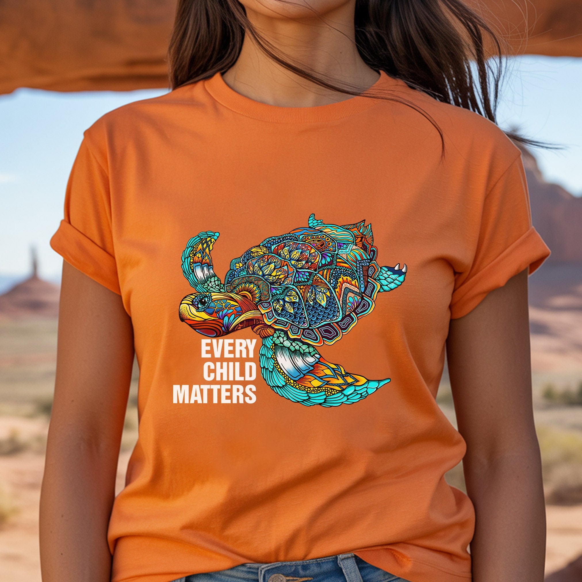 Every Child Matters Sacred Turtle Shirt For Orange Shirt Day Unisex T-Shirt/Hoodie/Sweatshirt 228