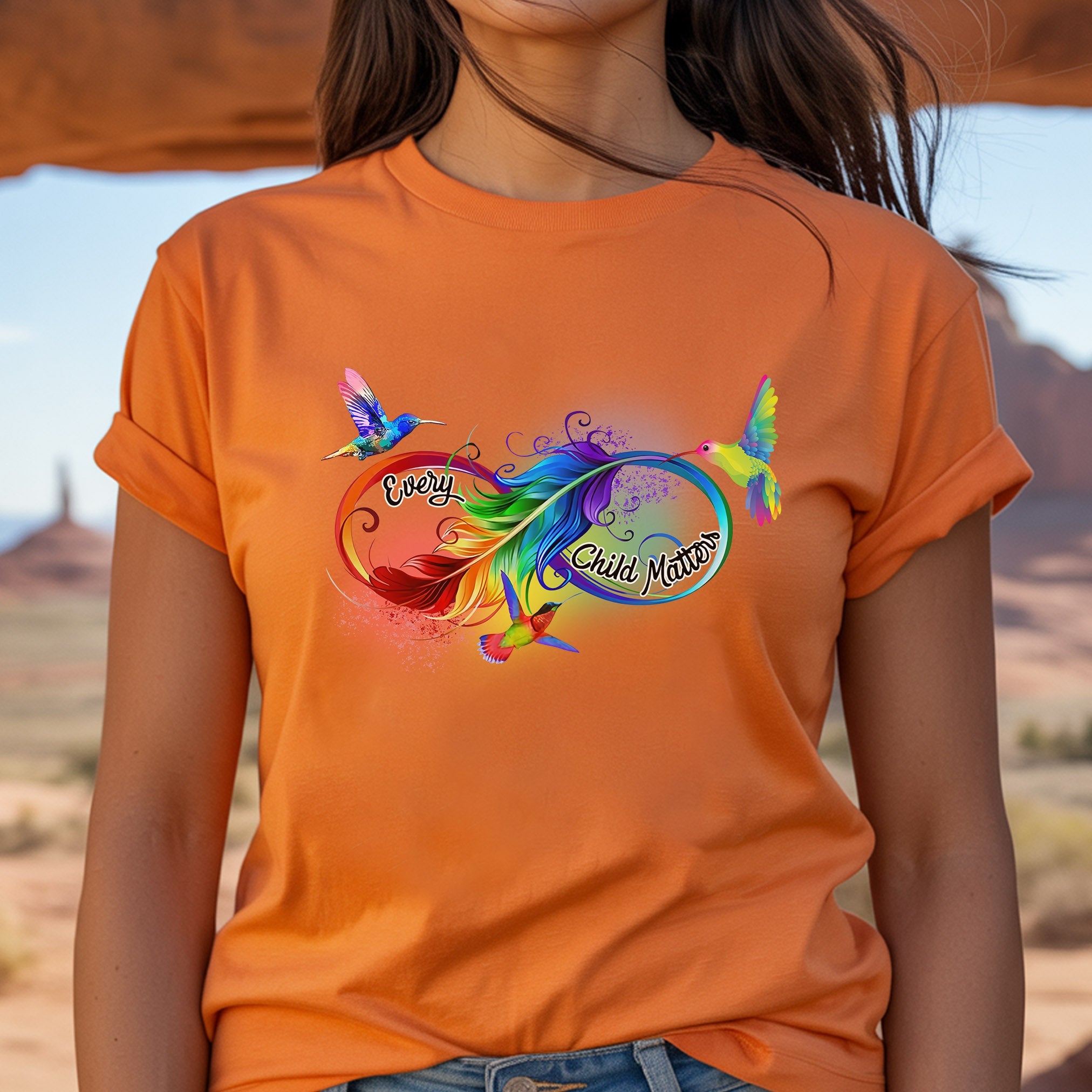 Every Child Matters Shirt Spirit Feather Birds Edition For Orange Shirt Day Unisex T-Shirt/Hoodie/Sweatshirt 229