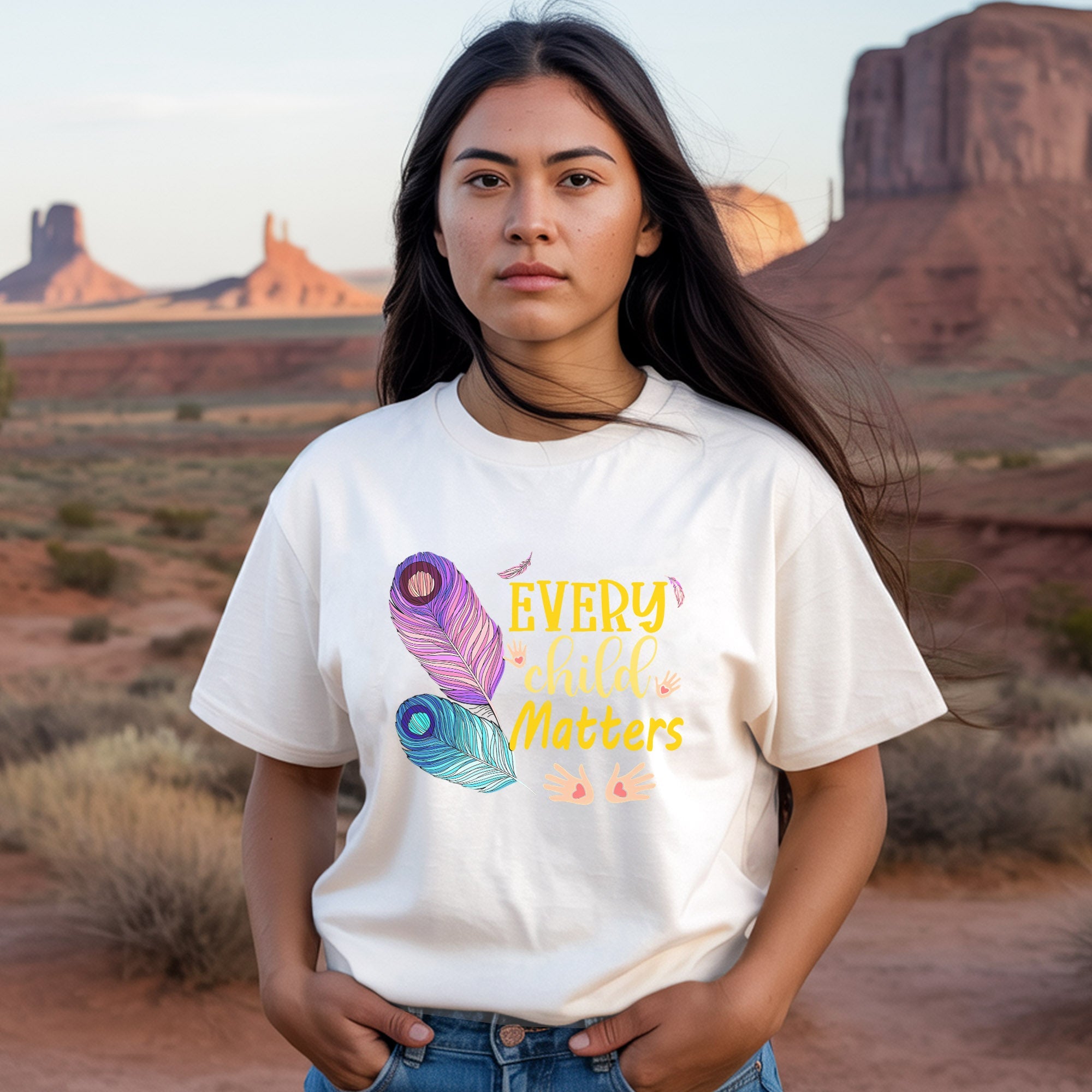 Every Child Matters Feathers Of Hope Unisex T-Shirt/Hoodie/Sweatshirt 267