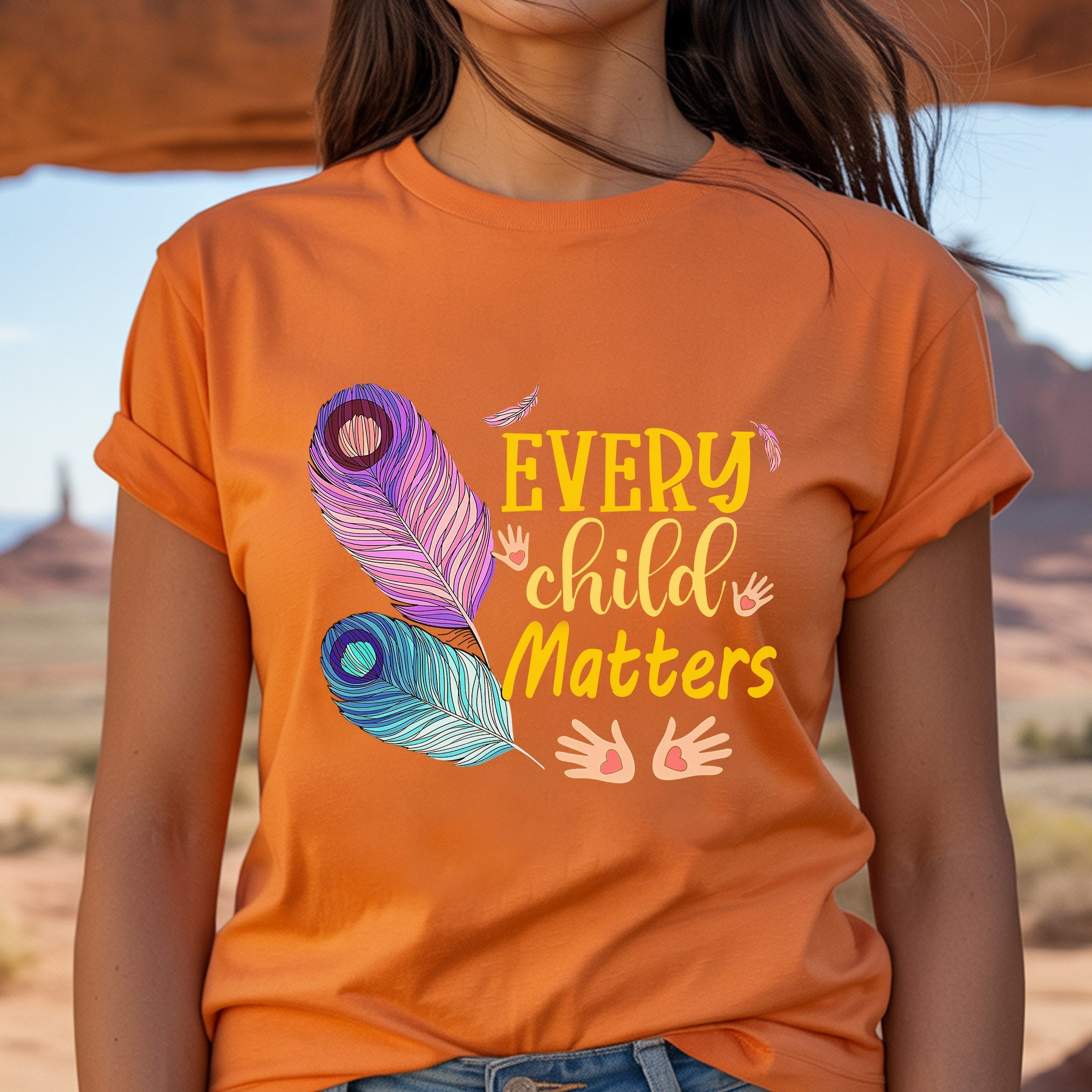 Every Child Matters Feathers Of Hope Unisex T-Shirt/Hoodie/Sweatshirt 267