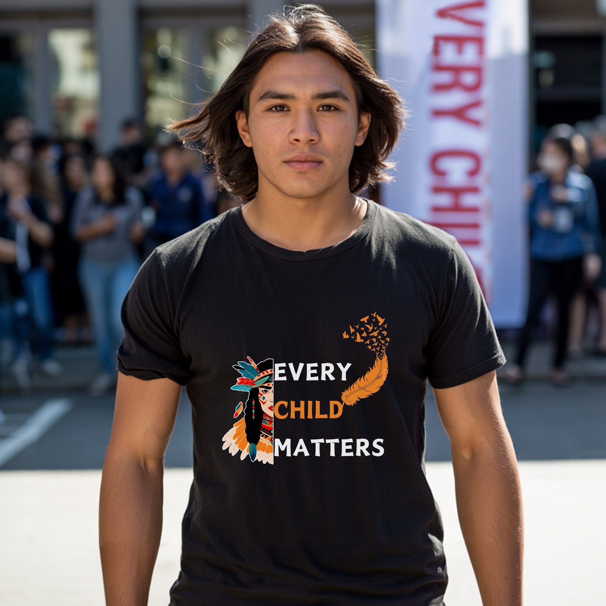 Every Child Matters Native Woman For Orange Shirt Day Unisex T-Shirt/Hoodie/Sweatshirt 268