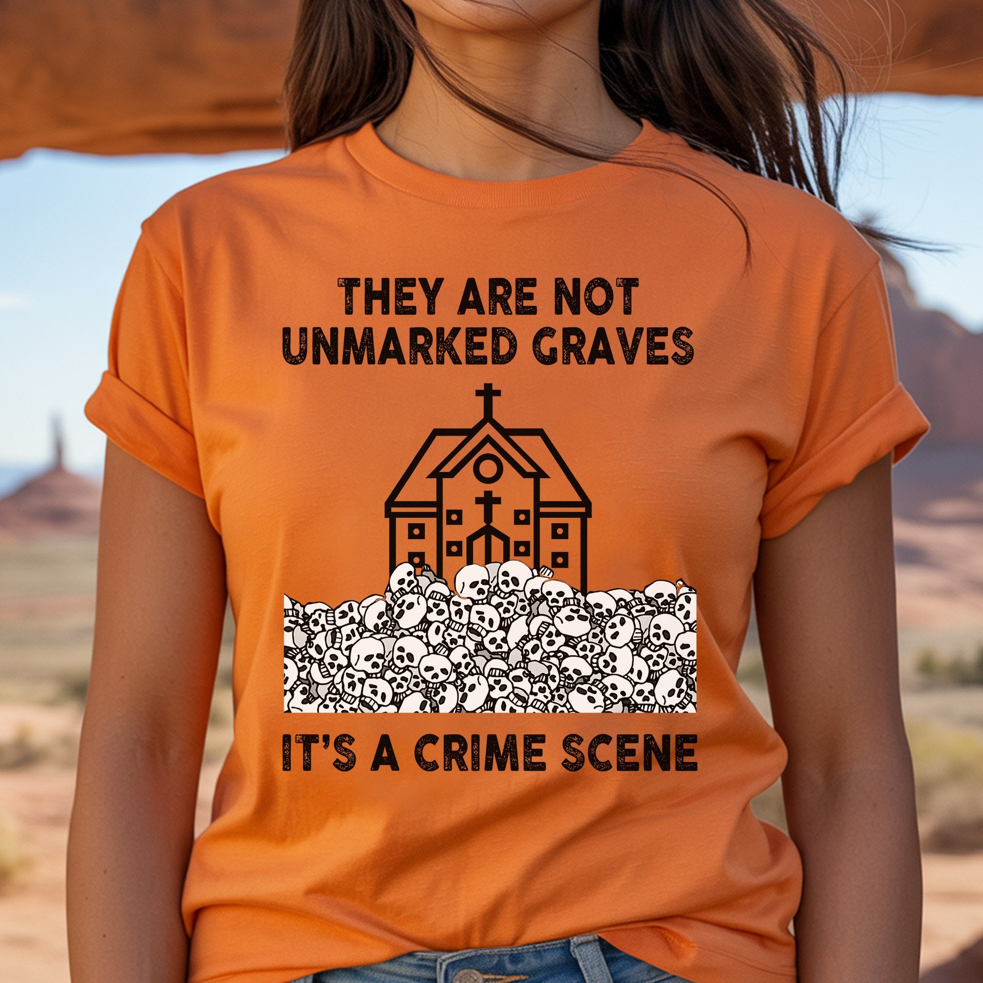Every Child Matters Crime Scene For Orange Shirt Day Unisex T-Shirt/Hoodie/Sweatshirt 270