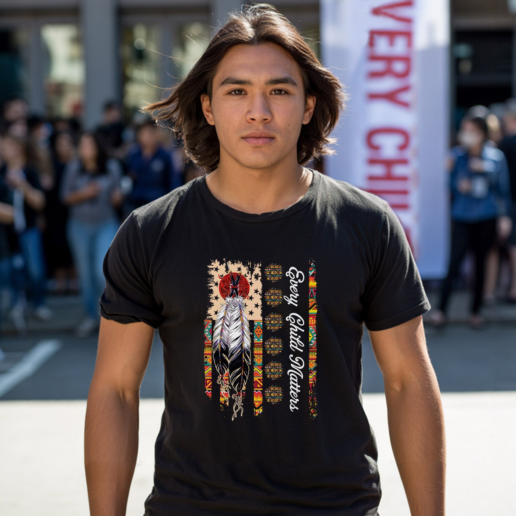 Every Child Matters Feathers For Orange Shirt Day Unisex T-Shirt/Hoodie/Sweatshirt 289