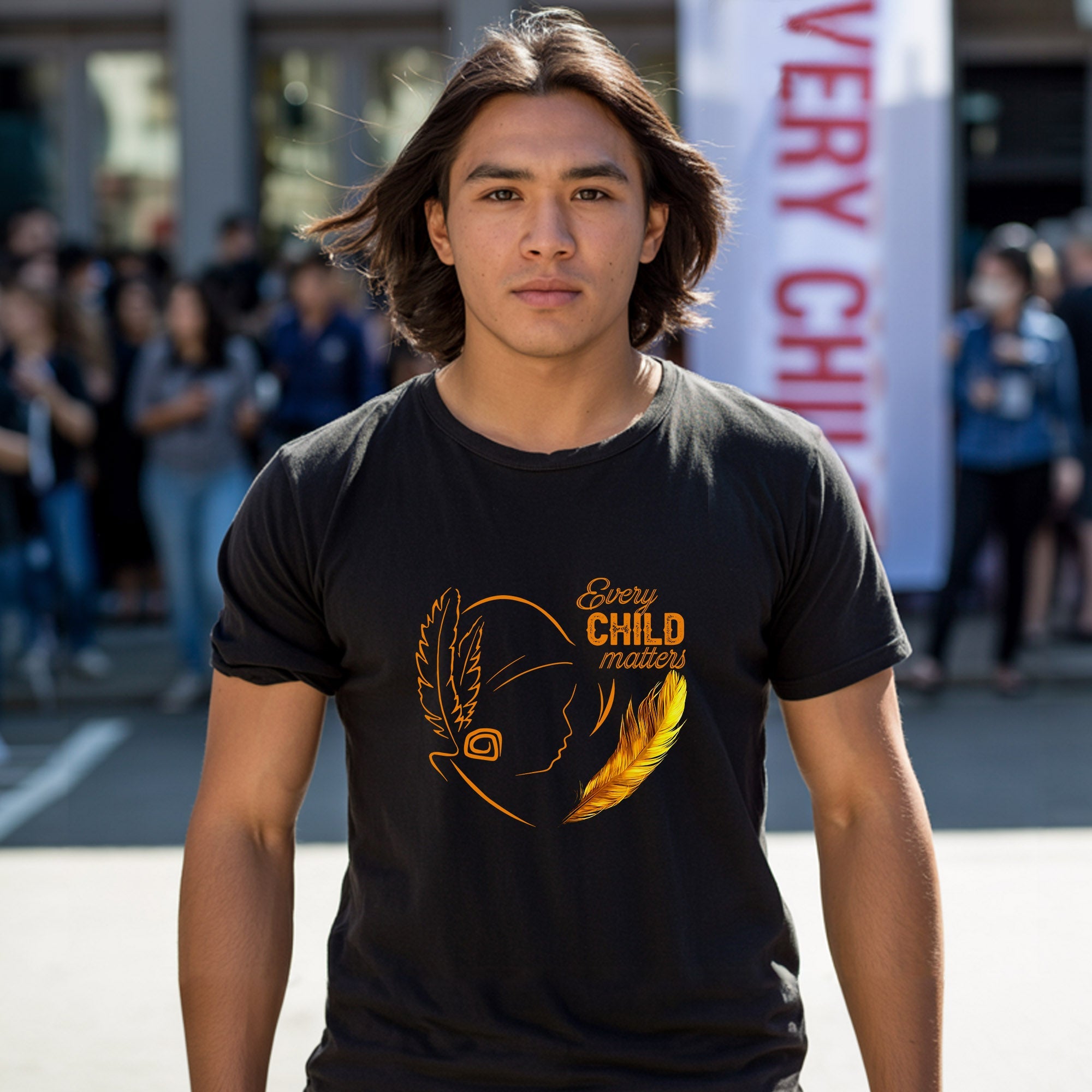 Every Child Matters Native Feather For Orange Shirt Day Unisex T-Shirt/Hoodie/Sweatshirt 290