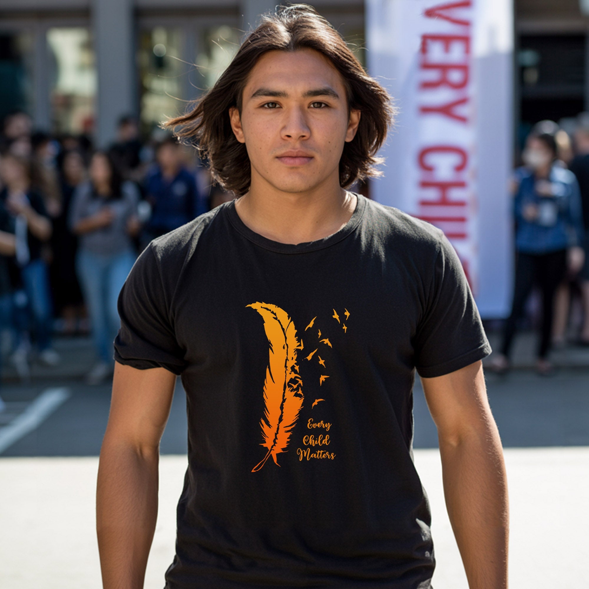 Every Child Matters Bird Feather For Orange Shirt Day Unisex T-Shirt/Hoodie/Sweatshirt 296
