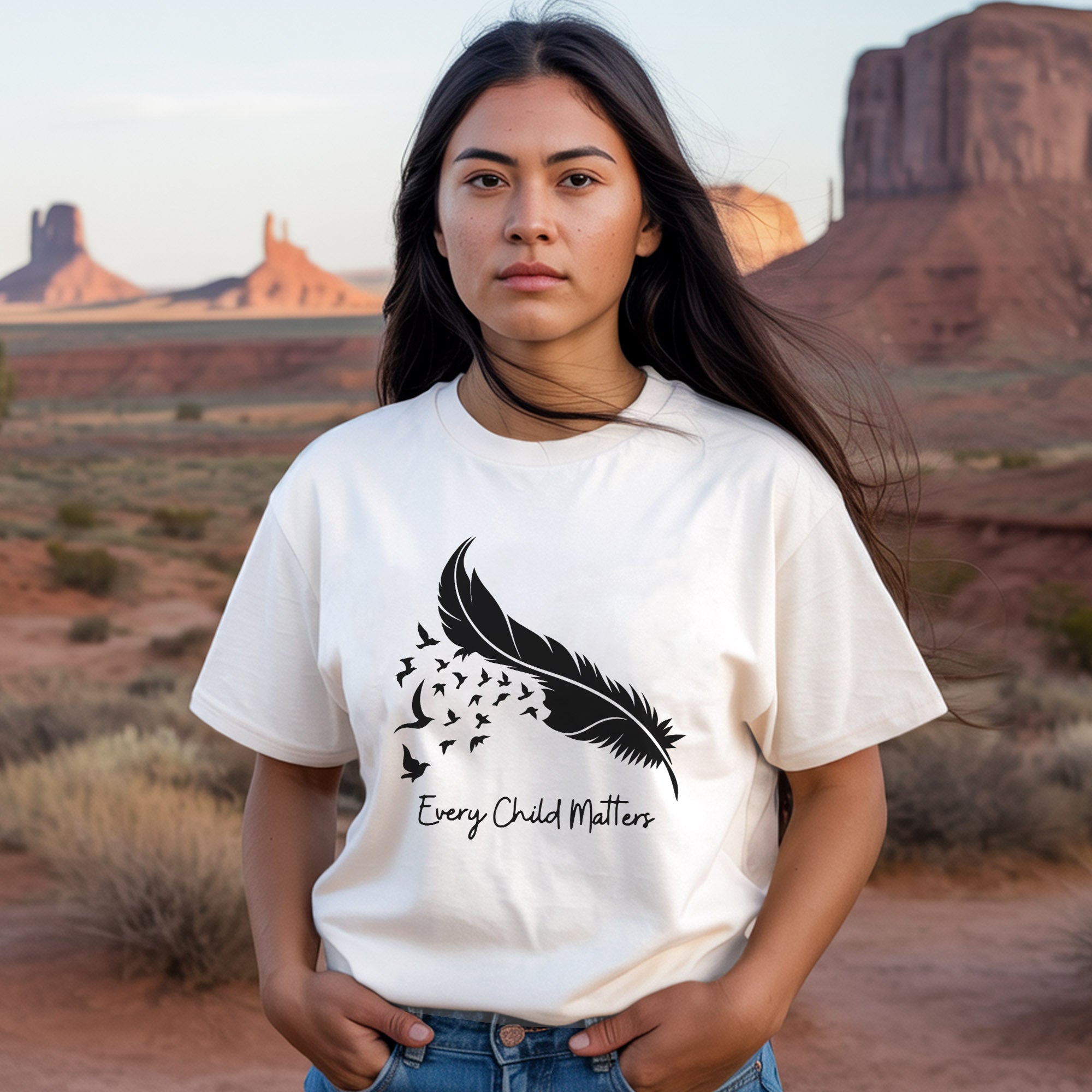 Every Child Matters Feather Flying Birds Design For Orange Shirt Day Unisex T-Shirt/Hoodie/Sweatshirt