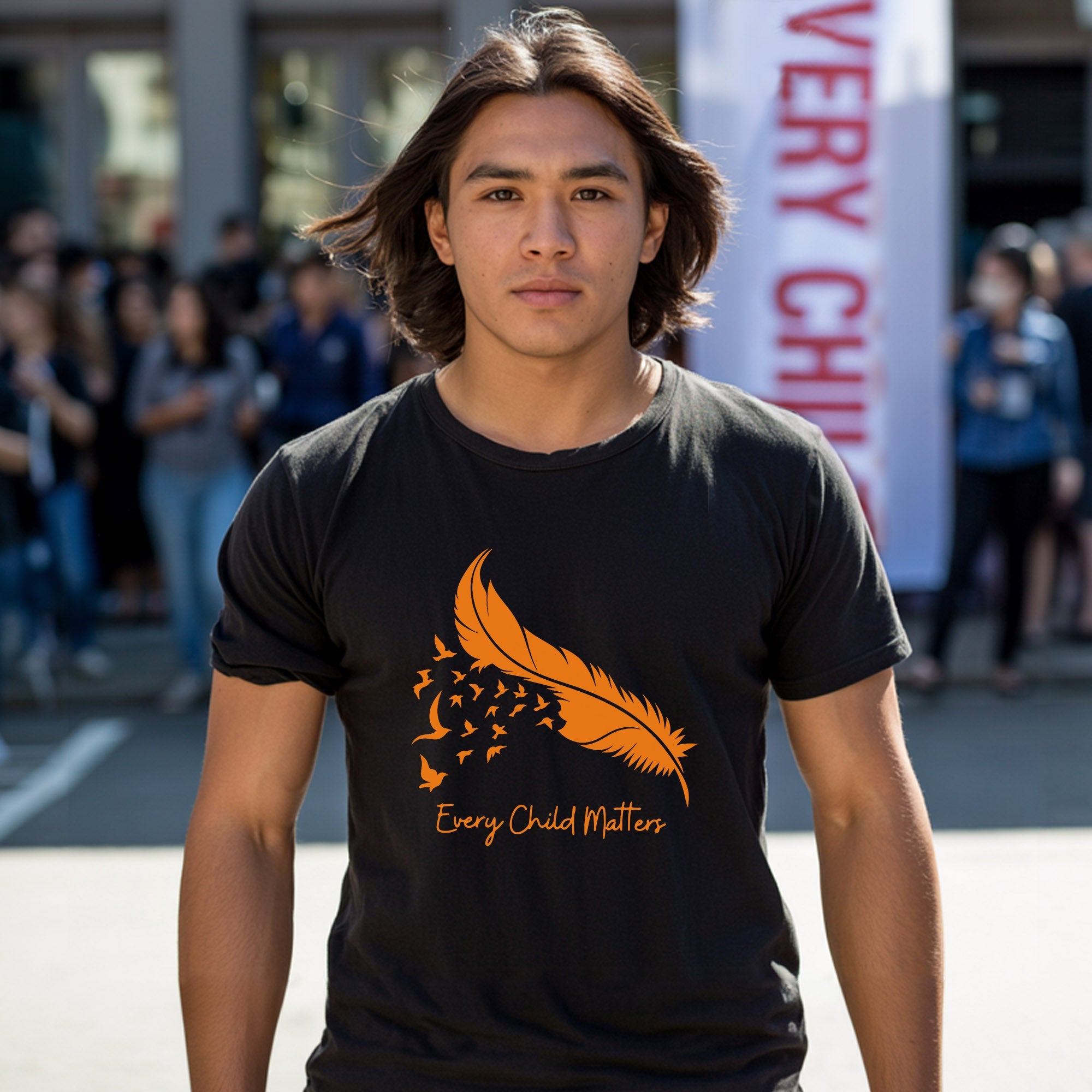 Every Child Matters Feather Flying Birds Design For Orange Shirt Day Unisex T-Shirt/Hoodie/Sweatshirt