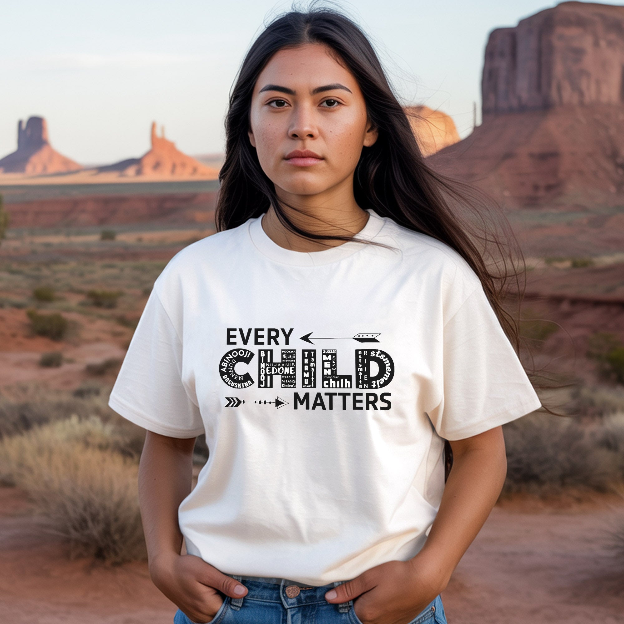 Every Child Matters Language Of Children Typography Design For Orange Shirt Day Unisex T-Shirt/Hoodie/Sweatshirt