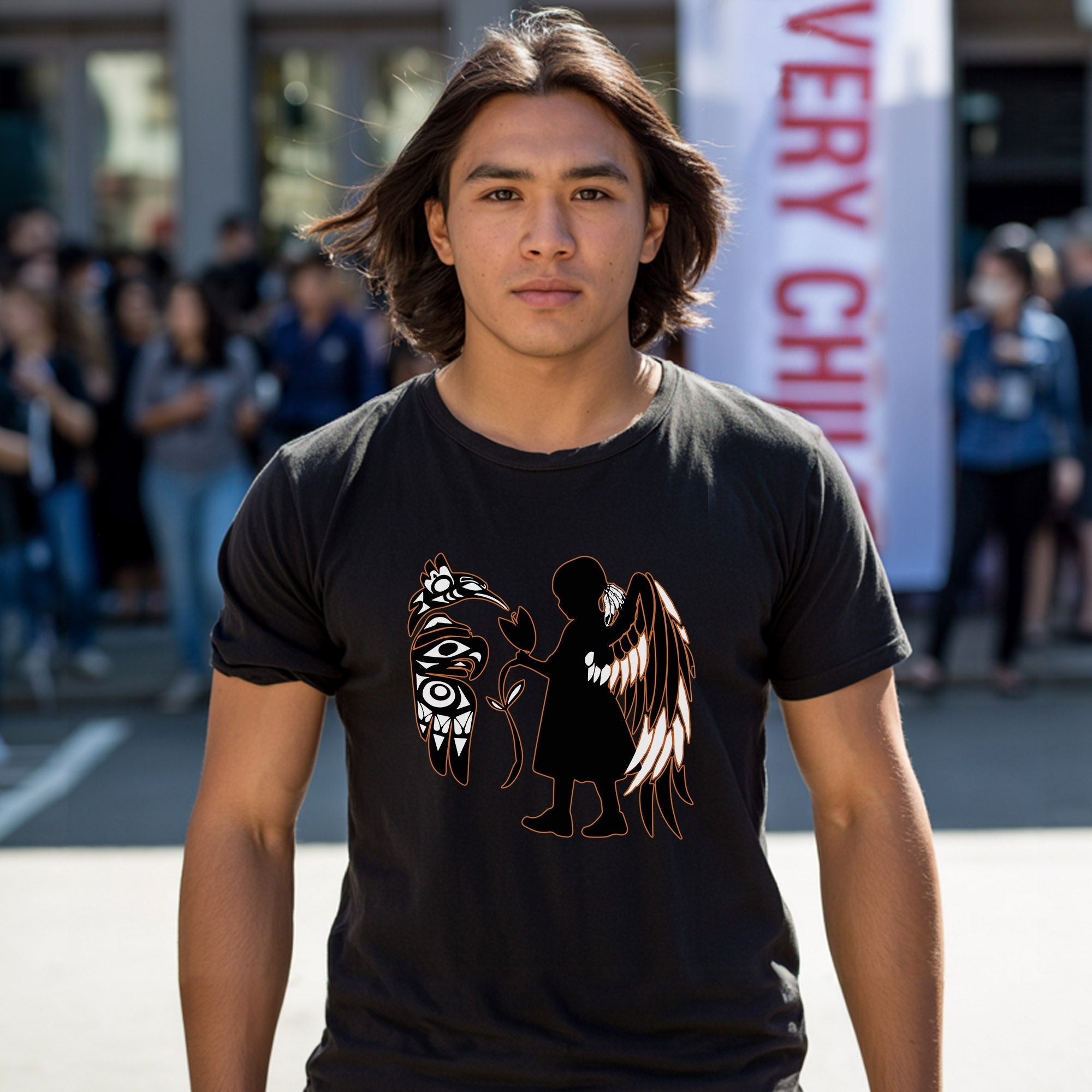 Every Child Matters Healing Spirit With Angel Raven Design For Orange Shirt Day Unisex T-Shirt/Hoodie/Sweatshirt