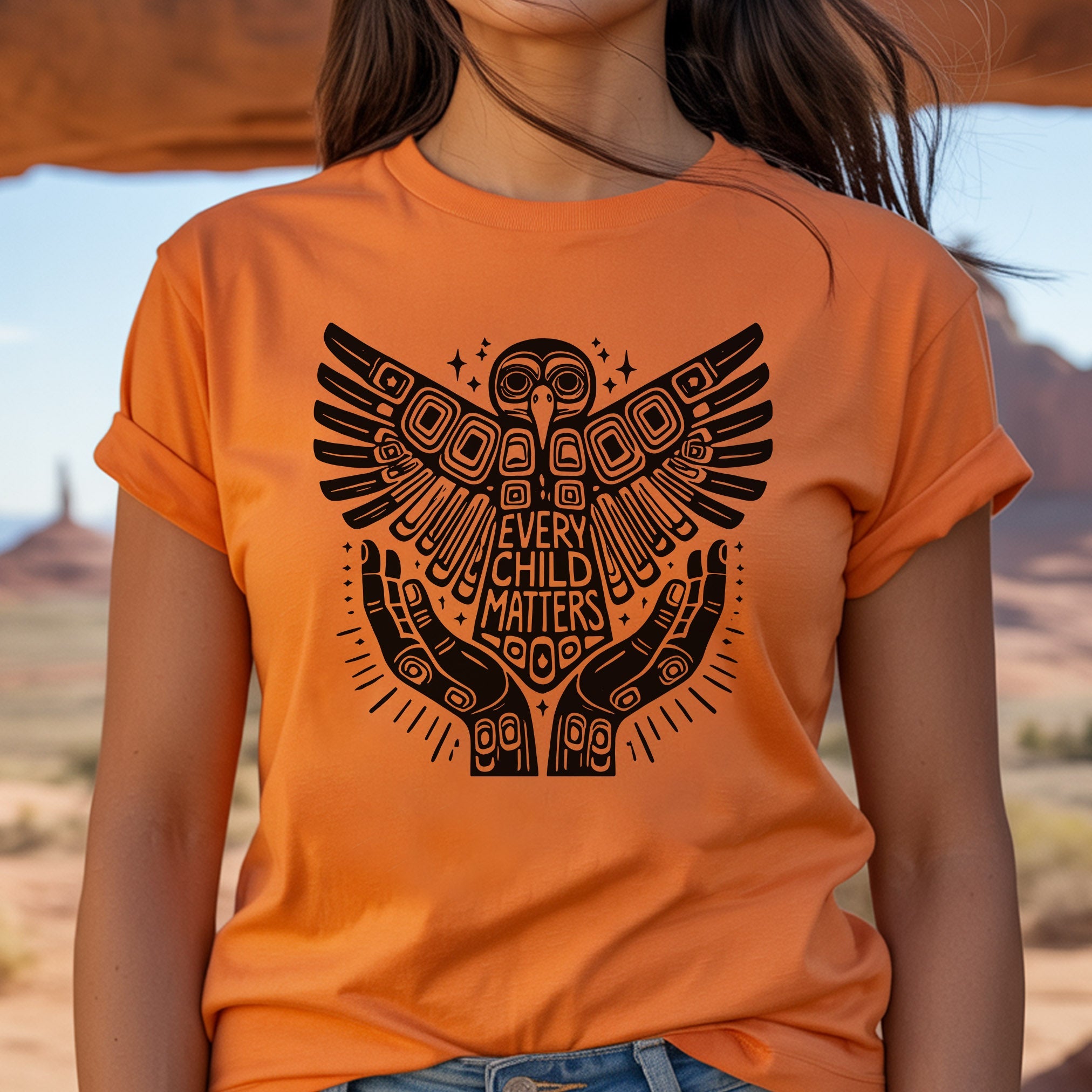 Every Child Matters Owl Bird Feather For Orange Shirt Day Unisex T-Shirt/Hoodie/Sweatshirt 299