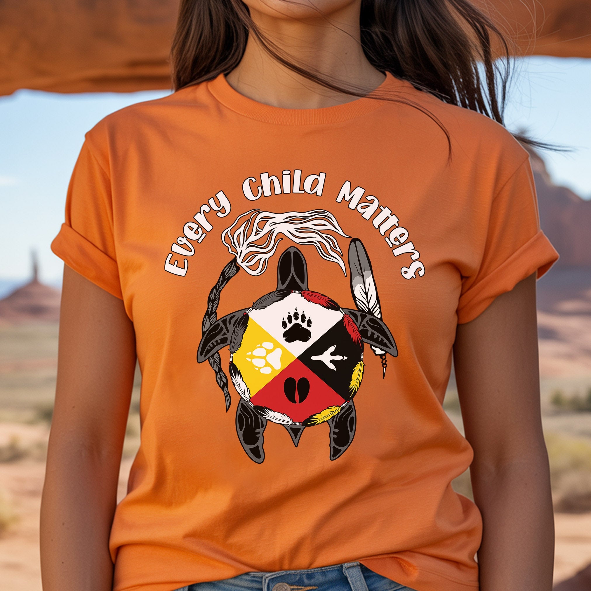 Every Child Matters Turtle Graphic Truth And Reconciliation Unisex T-Shirt/Hoodie/Sweatshirt