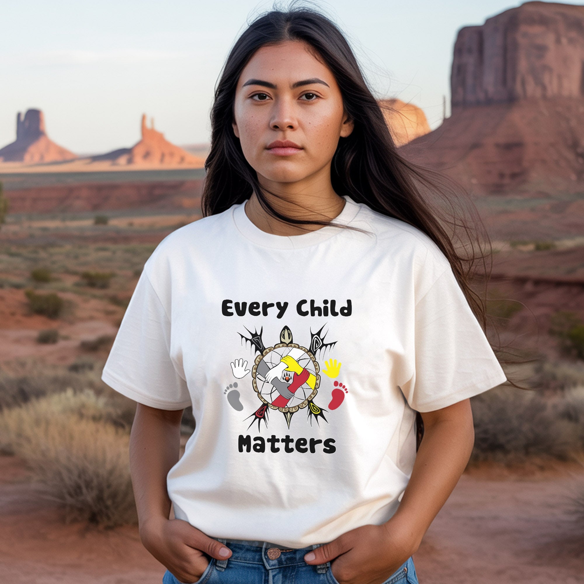 Every Child Matters Unity Hands & Bear Paw Design Unisex T-Shirt/Hoodie/Sweatshirt