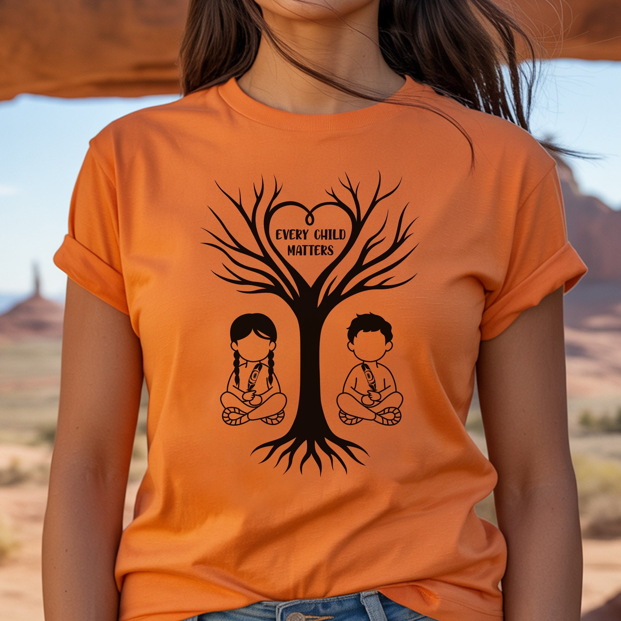 Every Child Matters Tree & Children Illustration Unisex T-Shirt/Hoodie/Sweatshirt