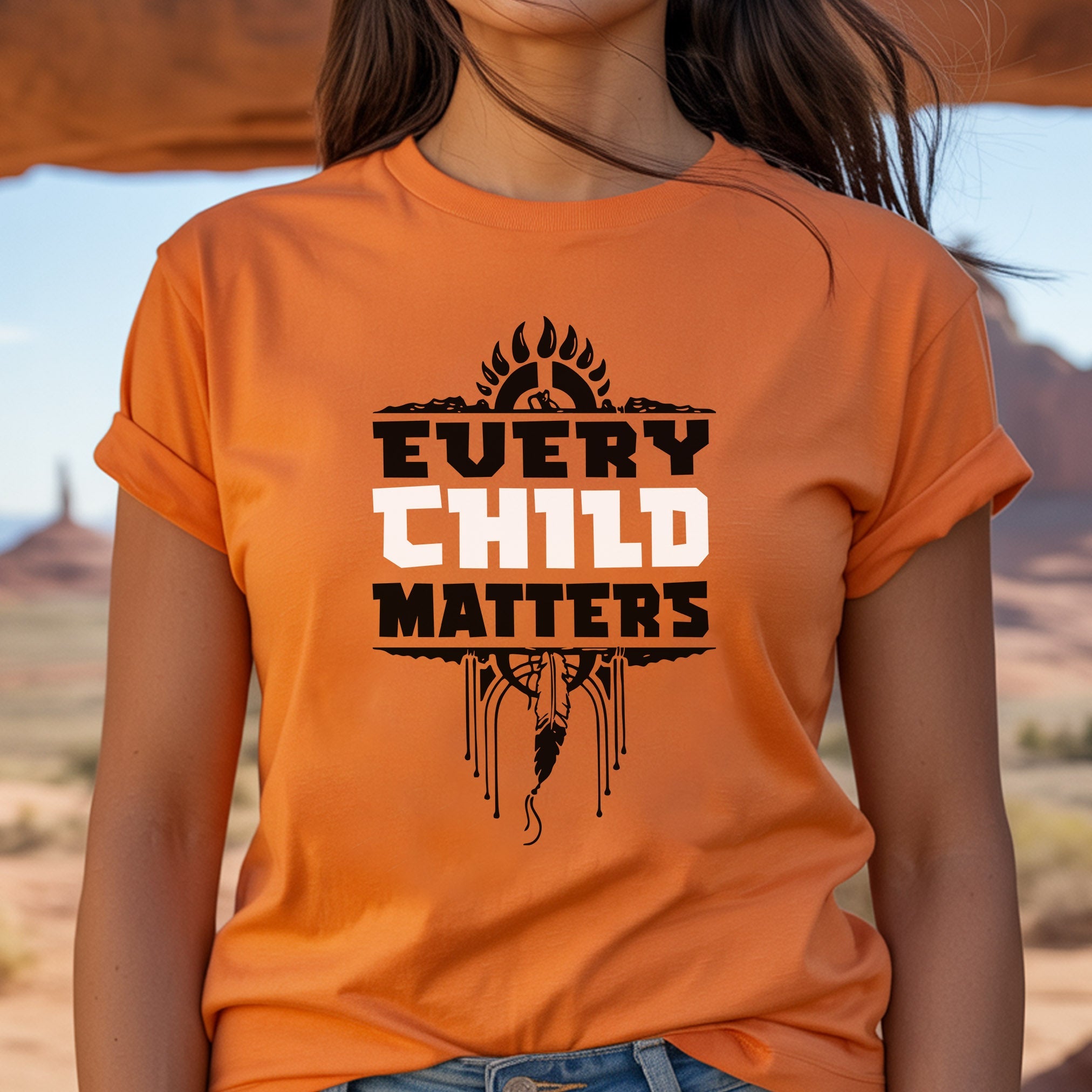 Every Child Matters Feather For Orange Shirt Day Unisex T-Shirt/Hoodie/Sweatshirt