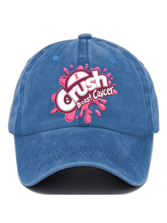 Women's Breast Cancer Awareness Print Casual Baseball Cap