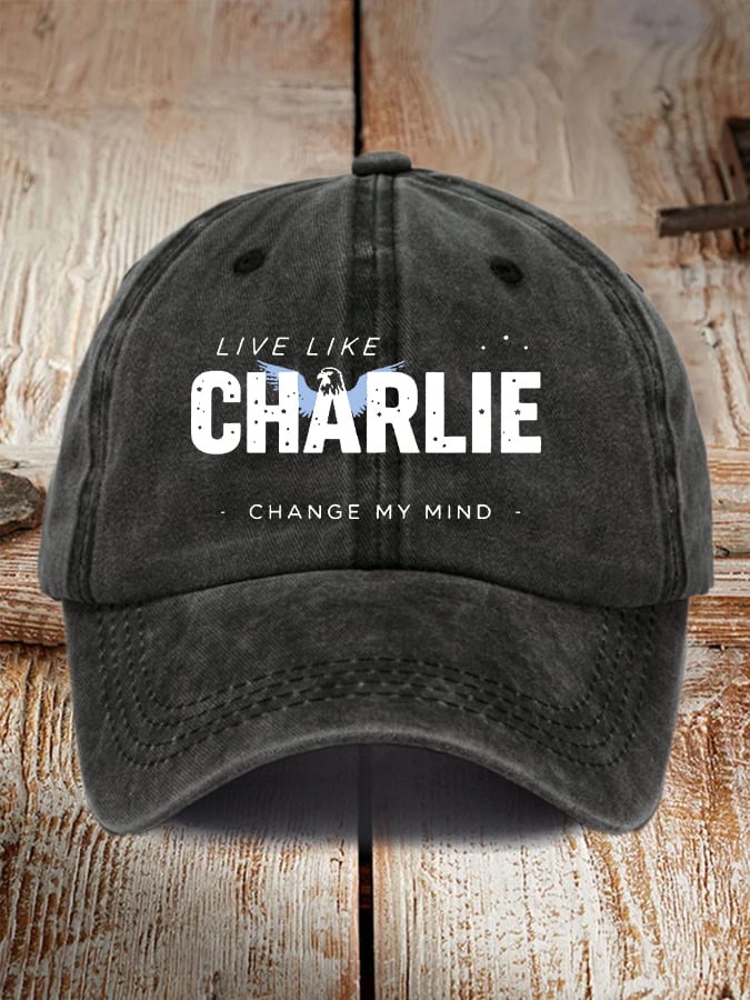Retro Live Like Change My Mind Print Baseball Cap