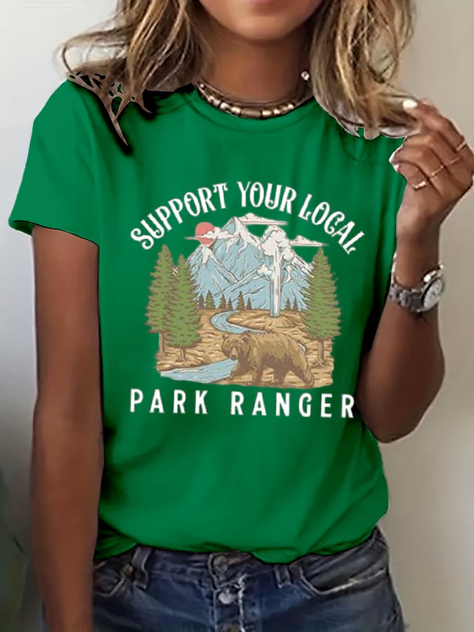 Women's Support Your Local Park Ranger T-Shirt