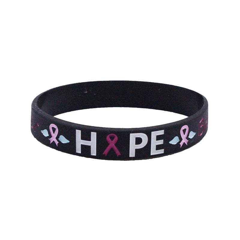 Breast Cancer Awareness Silicone Bracelet