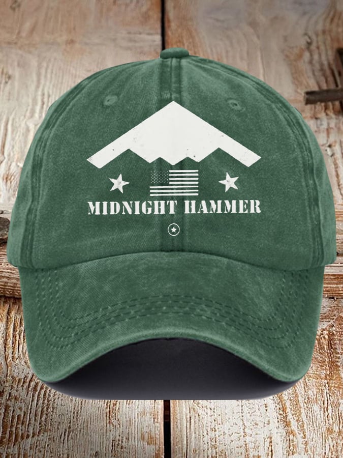 Unisex Operation Midnight Hammer B-2 Print Baseball Cap